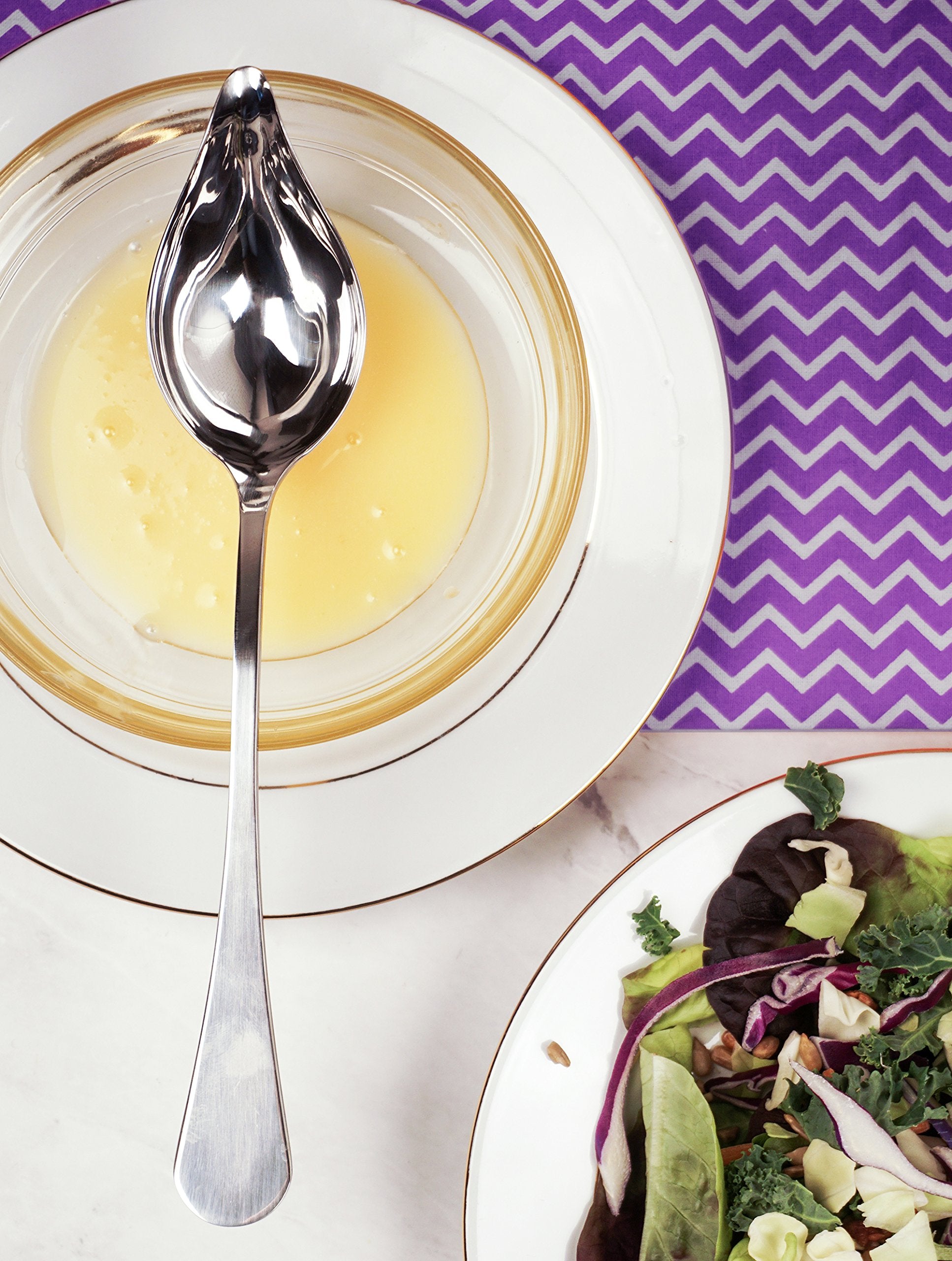 Rsvp International Endurance Culinary Sauce Spoon, Mini Ladle With Gravy Pour Spout, Dishwasher Safe, 18/8 Stainless Steel, 9X1.