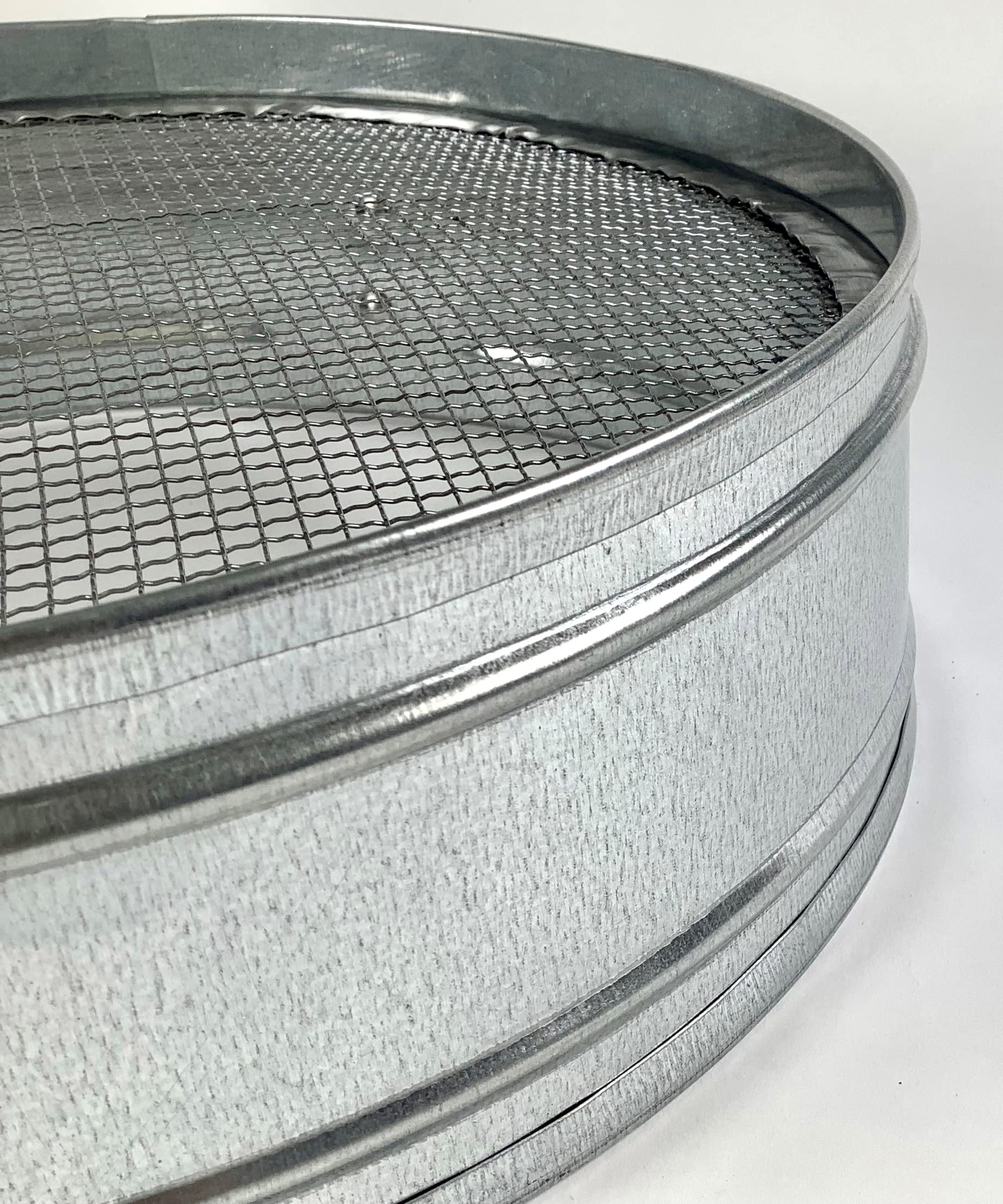 Tredoni 30Cm/12'' Couscous Sieve Strainer - Stainless Steel Sieve Sifter, 4Mm Mesh, Silver
