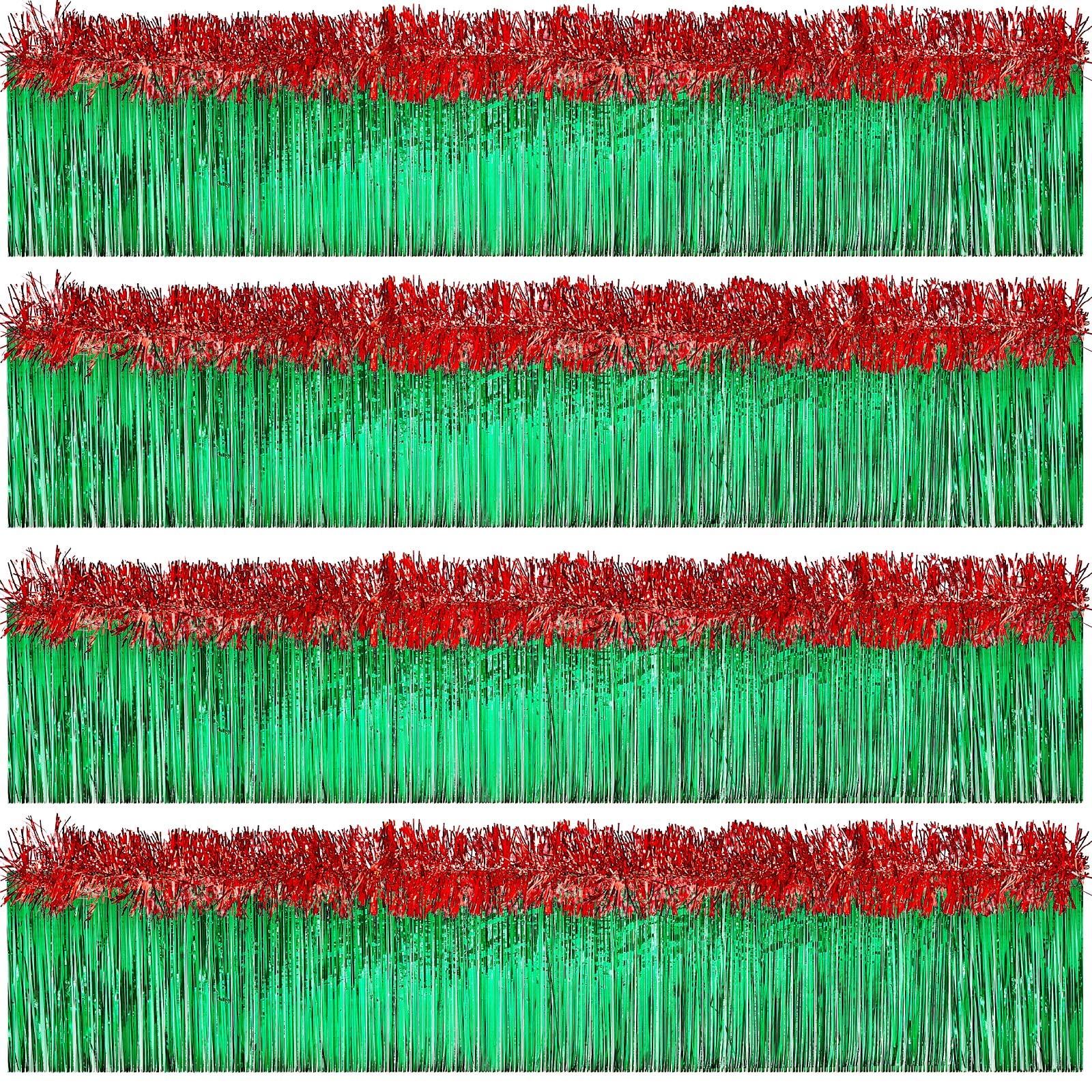 Juexica Parade Float Decorations with Foil Fringe Garland Set and Metallic Twist Garland Set Shiny Metallic Tassel Banner Ideal 