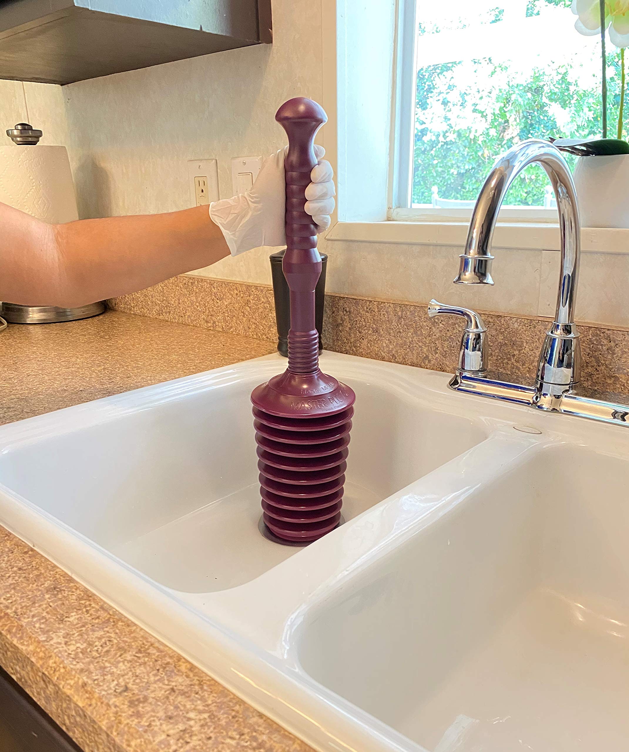 Master Plunger Mp500 Heavy Duty All Purpose Plunger, Laundry Tubs, Bath Tubs, Kitchen Sinks, Garbage Disposal, Toilets Commercia
