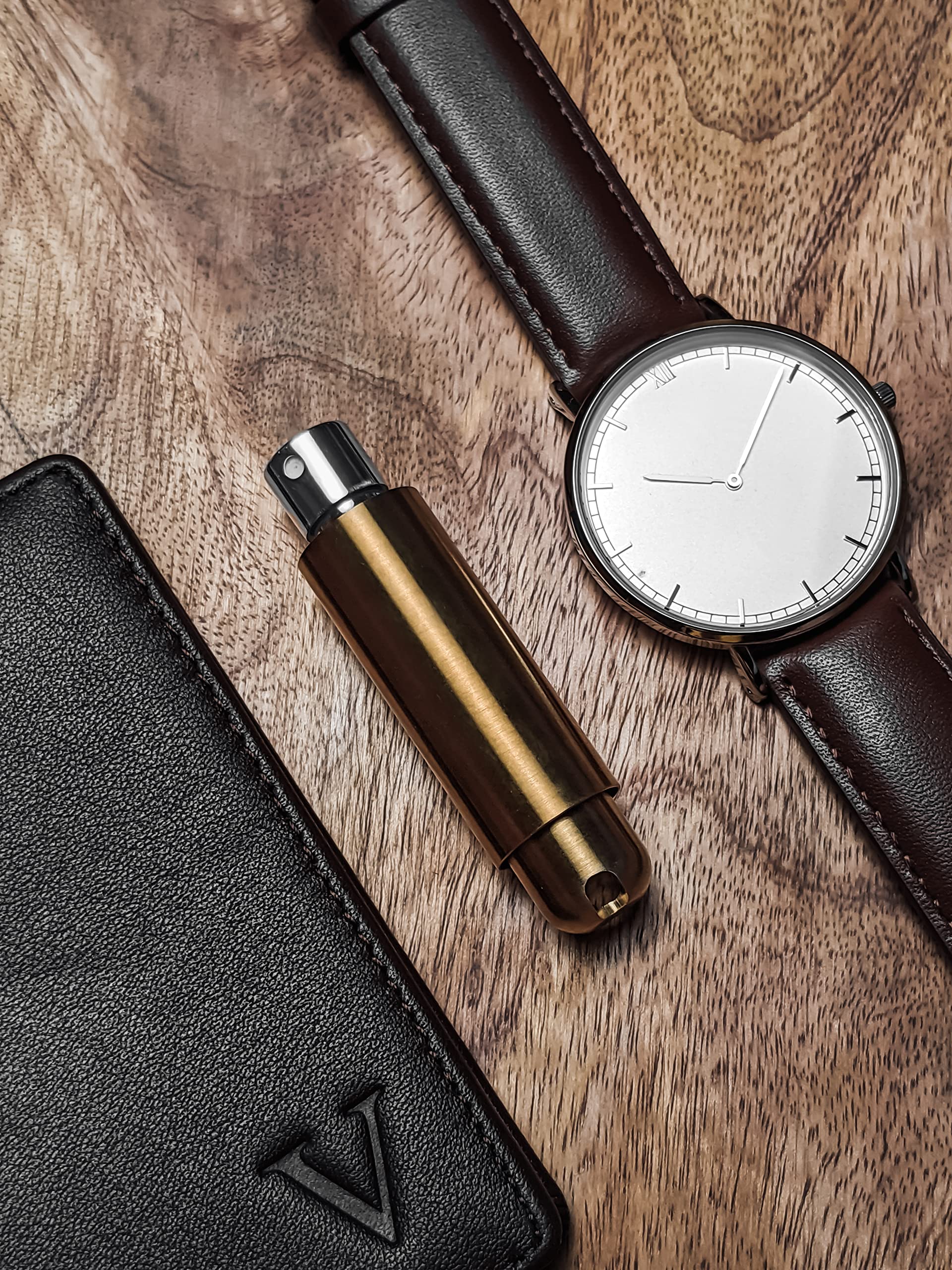 Mordeco Nanosprayer (Gold) - Refillable Perfume Sprayer, Essential Oil Bottles