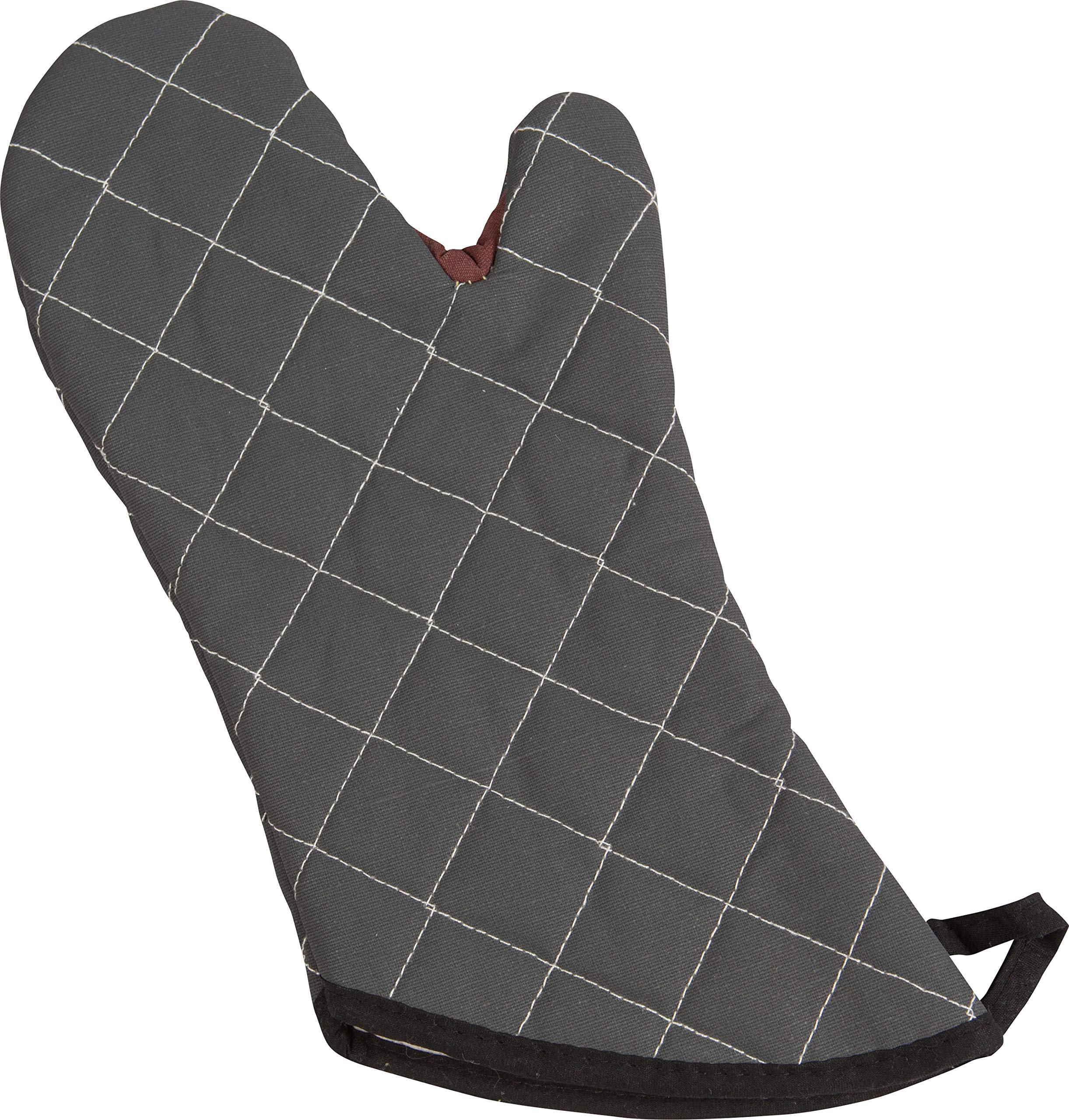 San Jamar 800FG13-BK BestGuard Commercial Heat Protection Up to 450 F Oven Mitts (Pair), 13 Length, Black