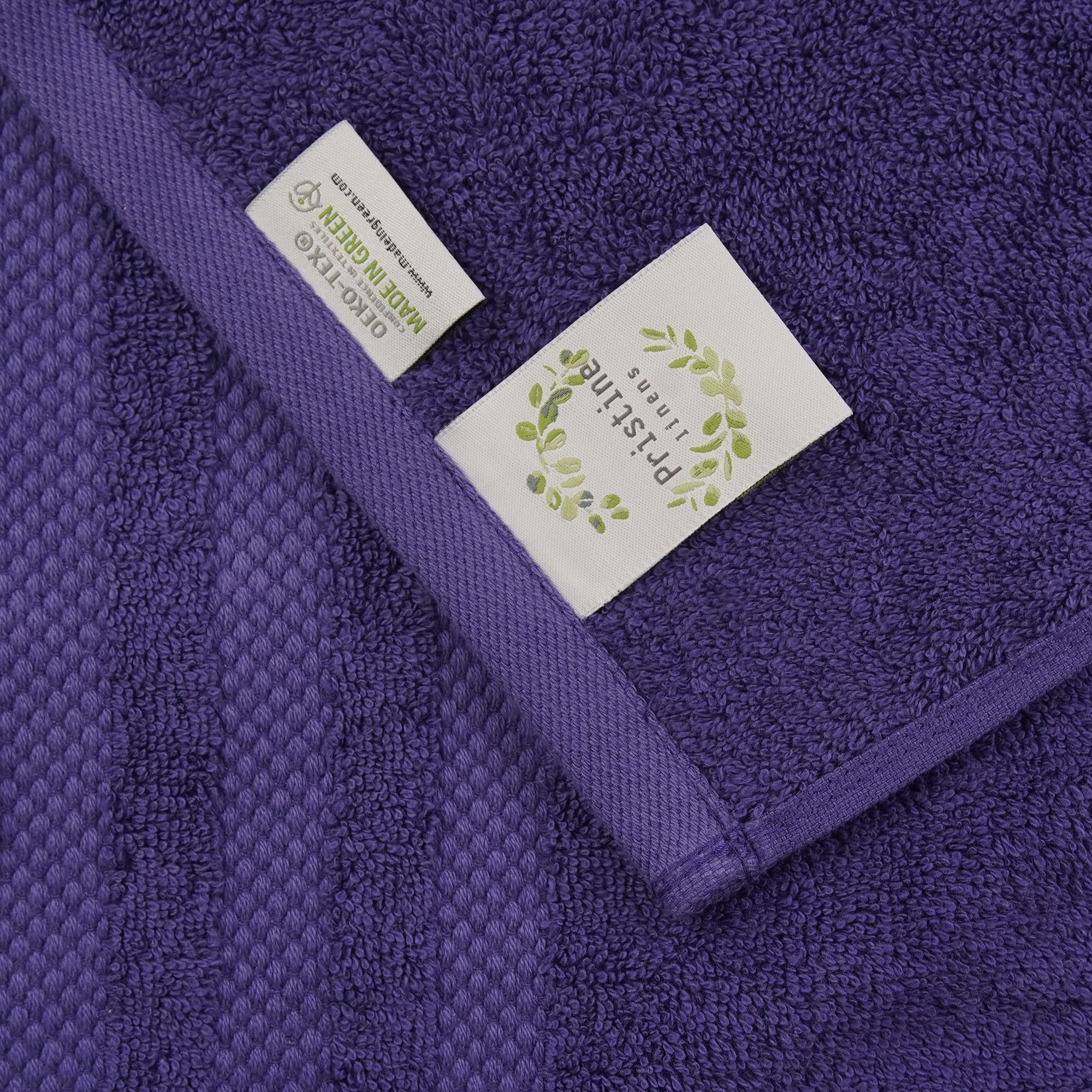 Pristine Linen 100% Cotton Bath Sheets Large Bath Towels 30X60 Inches Pack Of 4 Navy Blue Soft And Absorbent Bathroom Towels