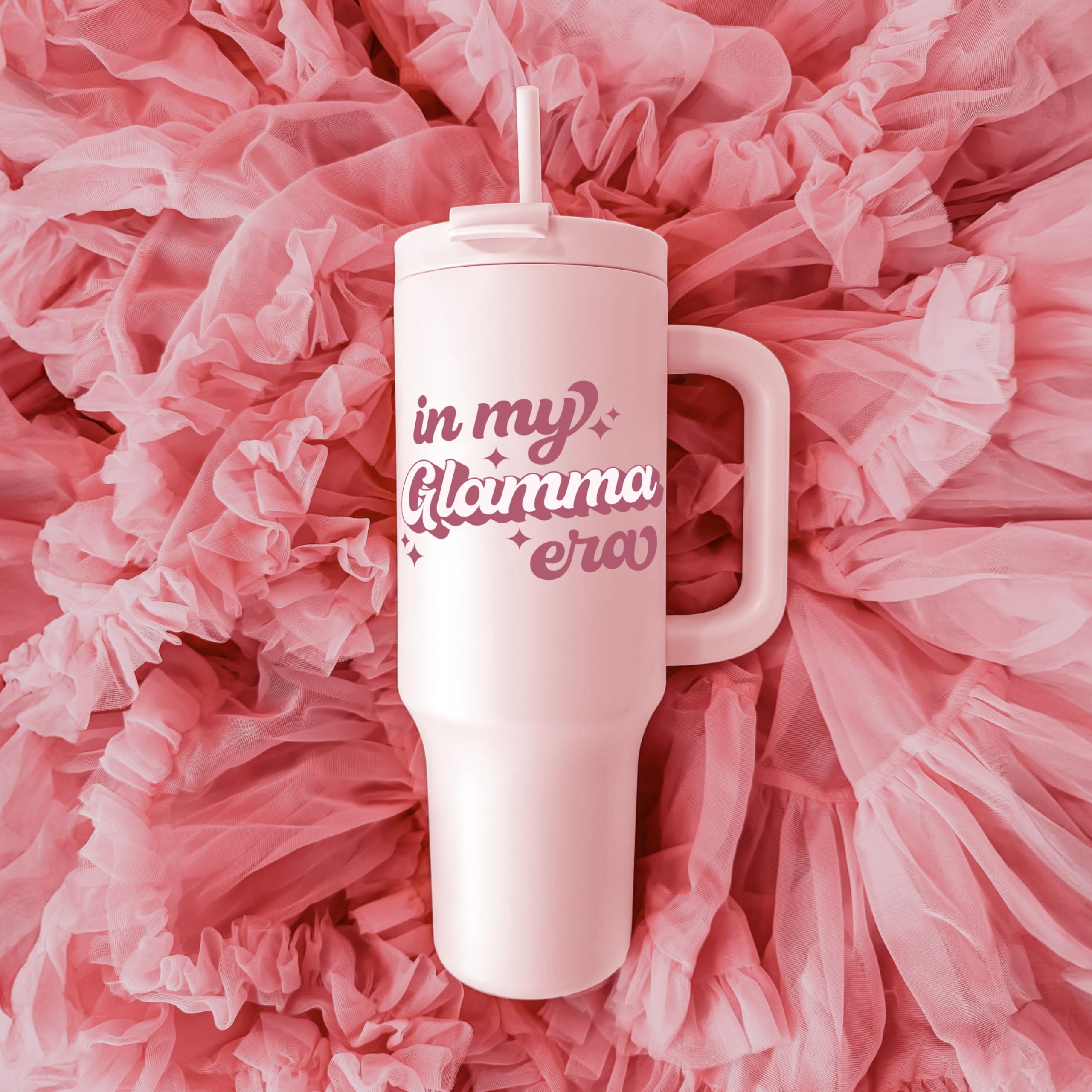 Violet & Gale Glamma Gifts For Grandma - Retro Collection - 40Oz Insulated Tumbler With Handle, First Time Grandma Gift, New Gra