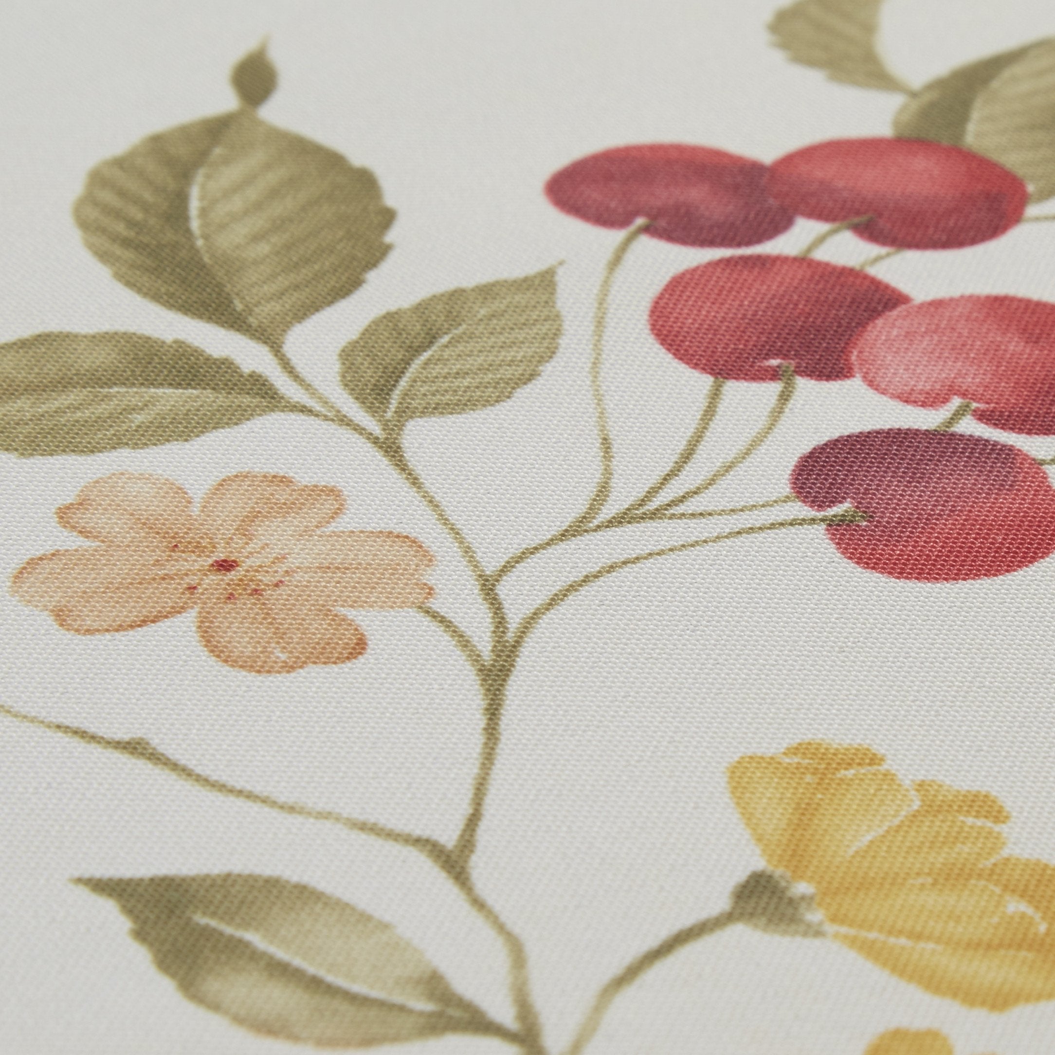 Violet Linen European White Fruit Tablecloth In Beige Size: 60'' Round