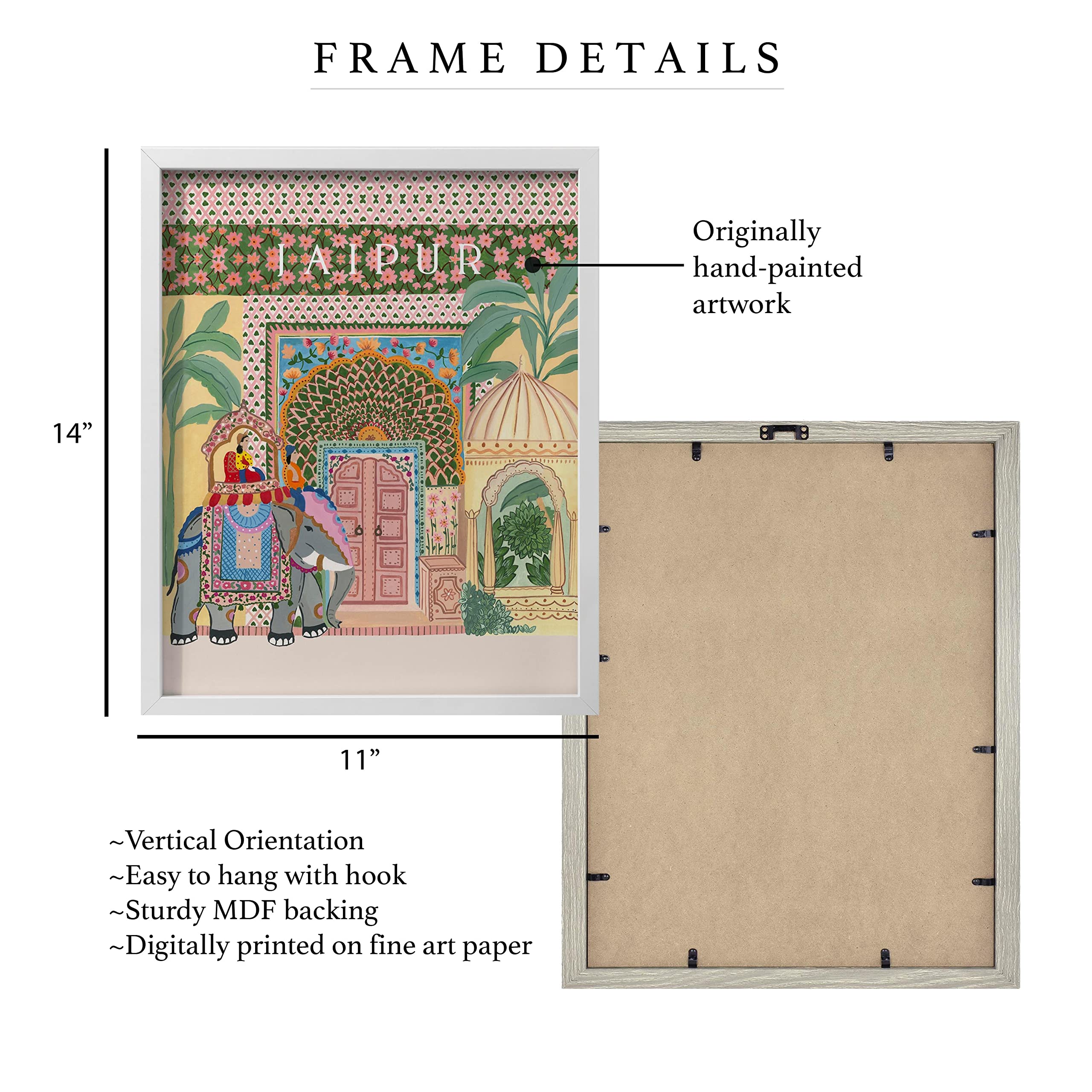 The Spring Palette | JAIPUR - Travel Inspired Modern Wall Painting | Modern Art Painting for Living Room Bed Room and Office | 1