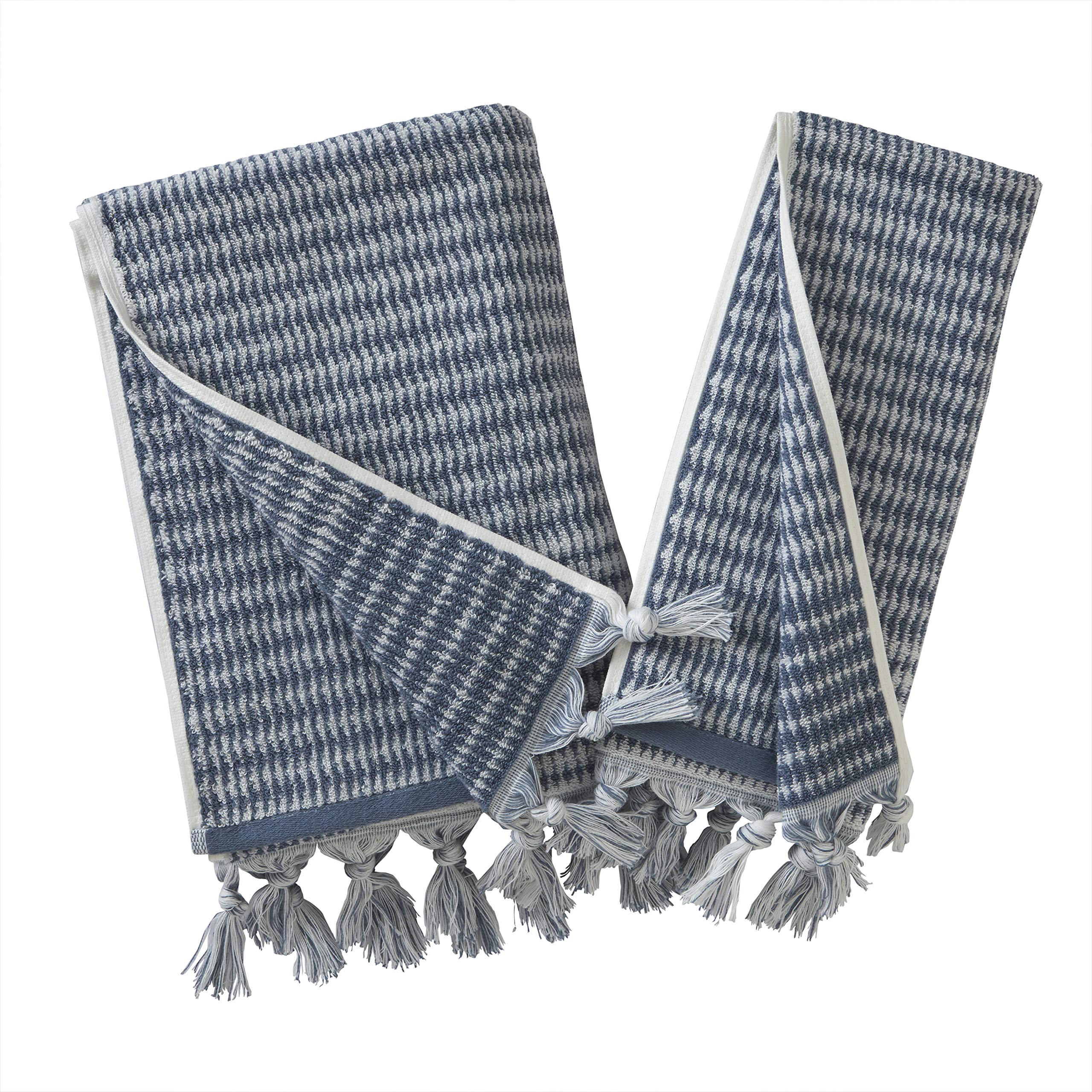 Skl Home By Saturday Knight Ltd. Longborough Hand Towel (2-Pack),Denim Blue, 16X26