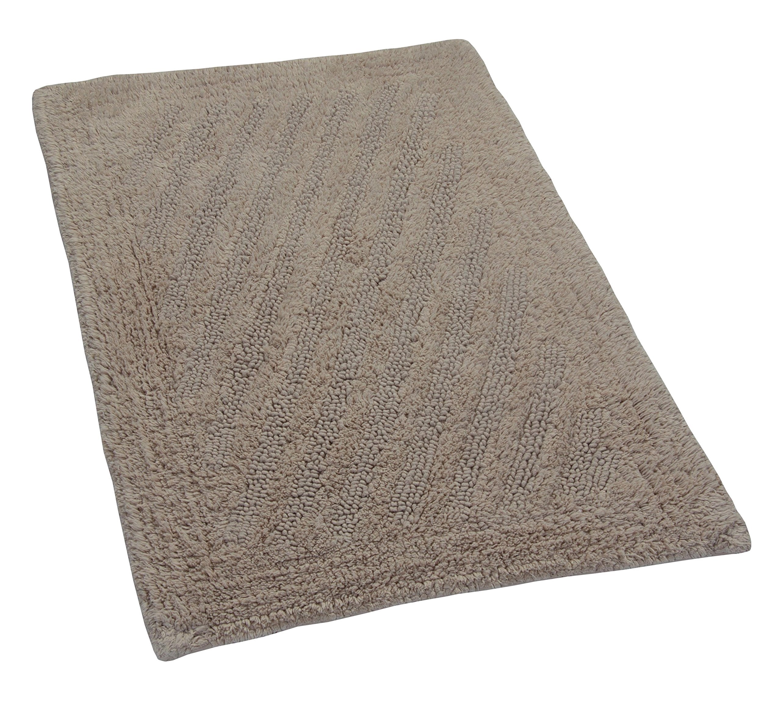 Castle Hill London Linear Reversible Bath Rug, 24 By 40-Inch, Natural