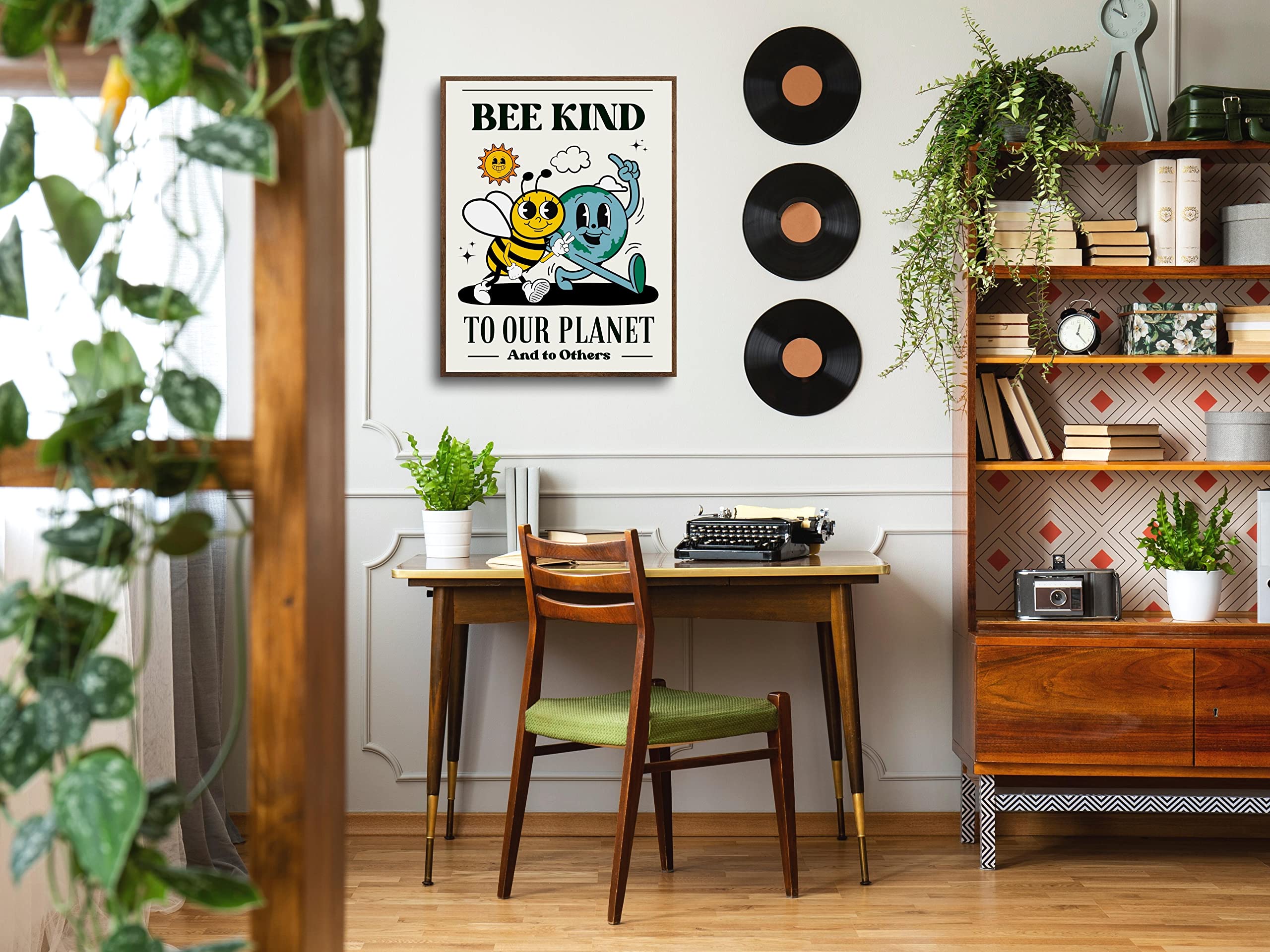 Lava Land Retro Positive Posters For Room Aesthetic Wall Art Print, Cute Retro Be Kind Kindness 70S Posters For Classroom, Room,