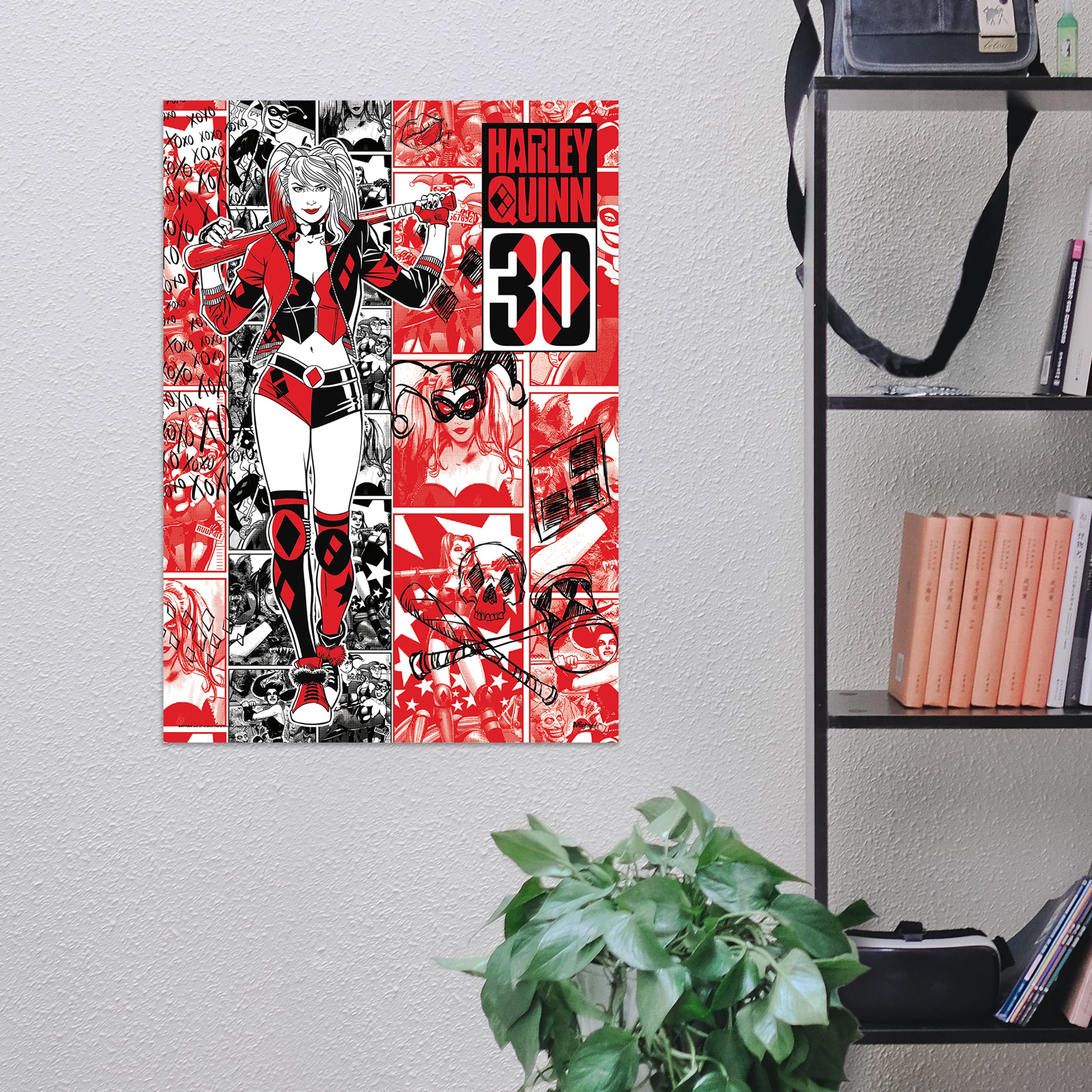 Mightyprint Dc Comics - Harley Quinn'S 30Th Anniversary - Durable 17    X 24 Wall Art - Not Made Of Paper - Officially Licensed