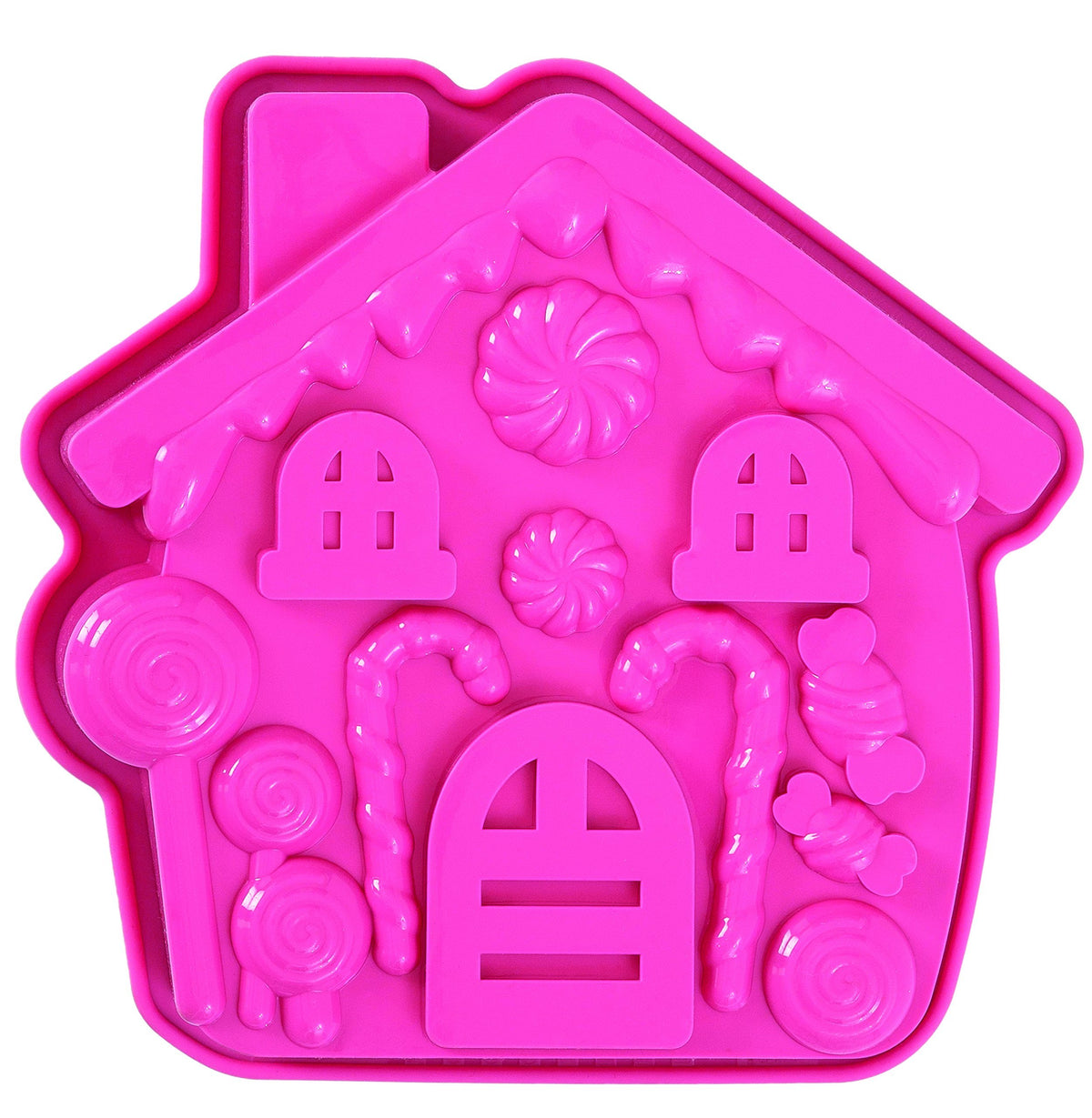 Pavoni Platinum Silicone Sweet Home Mini Cake Mould, Pink