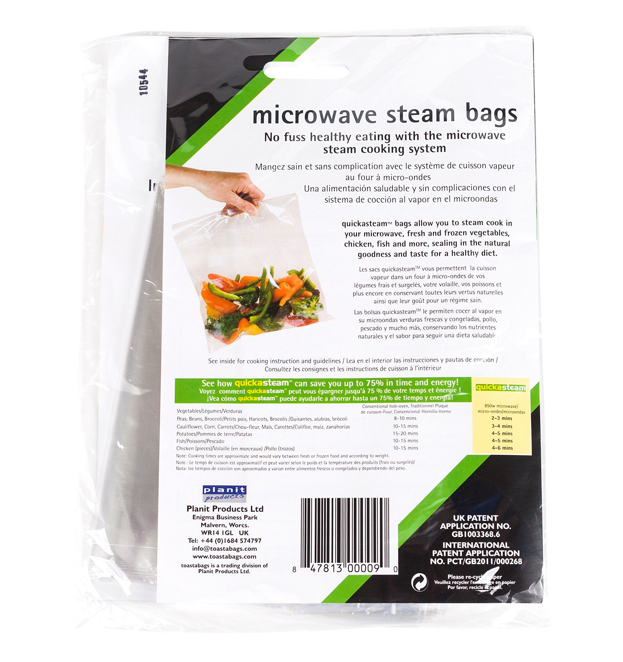 PLANIT PRODUCTS Microwave Steam Bags  1 EA