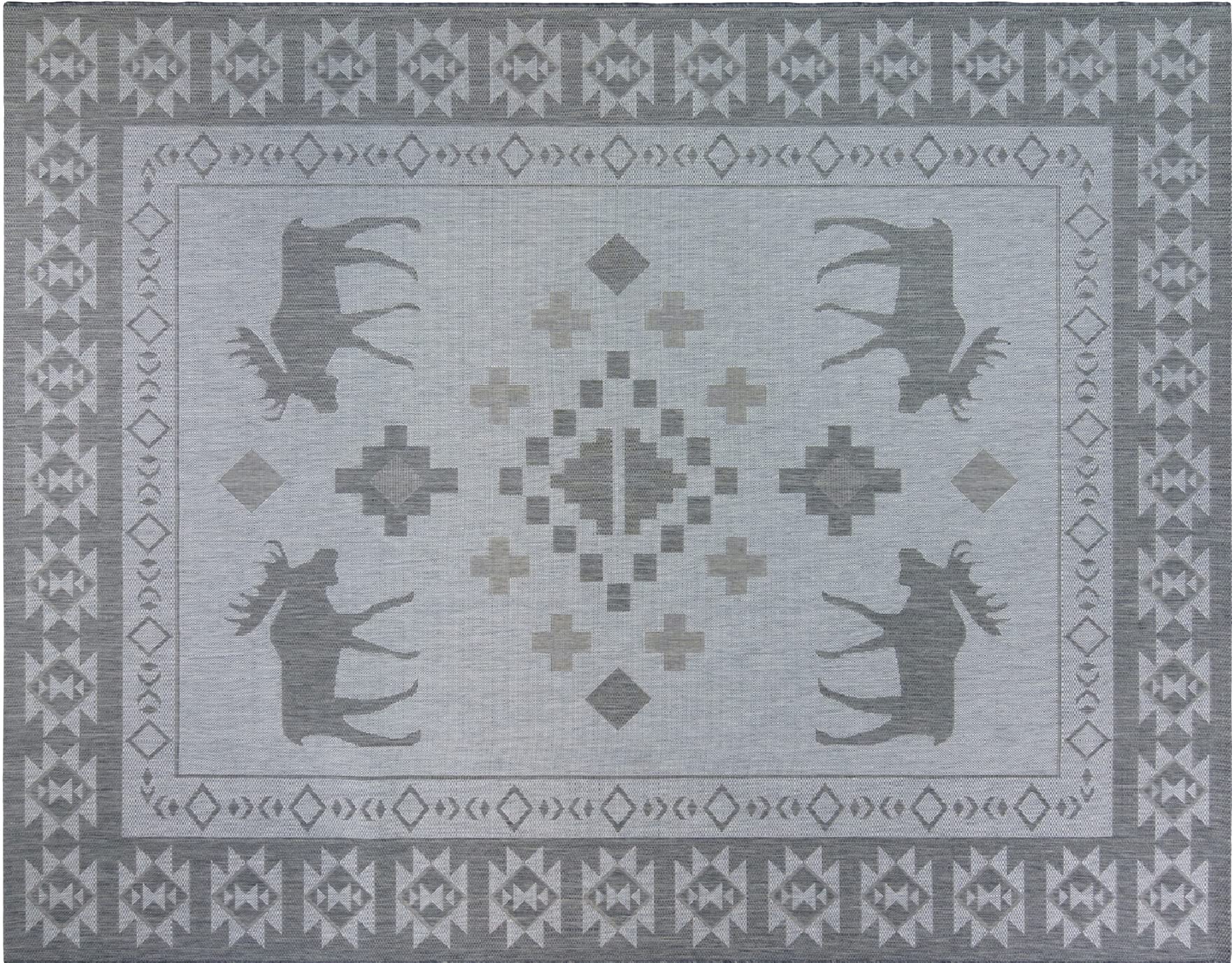 Gertmenian Indoor Outdoor Area Rug, Classic Flatweave, Washable, Stain & UV Resistant Carpet, Deck, Patio, Poolside & Mudroom, 6