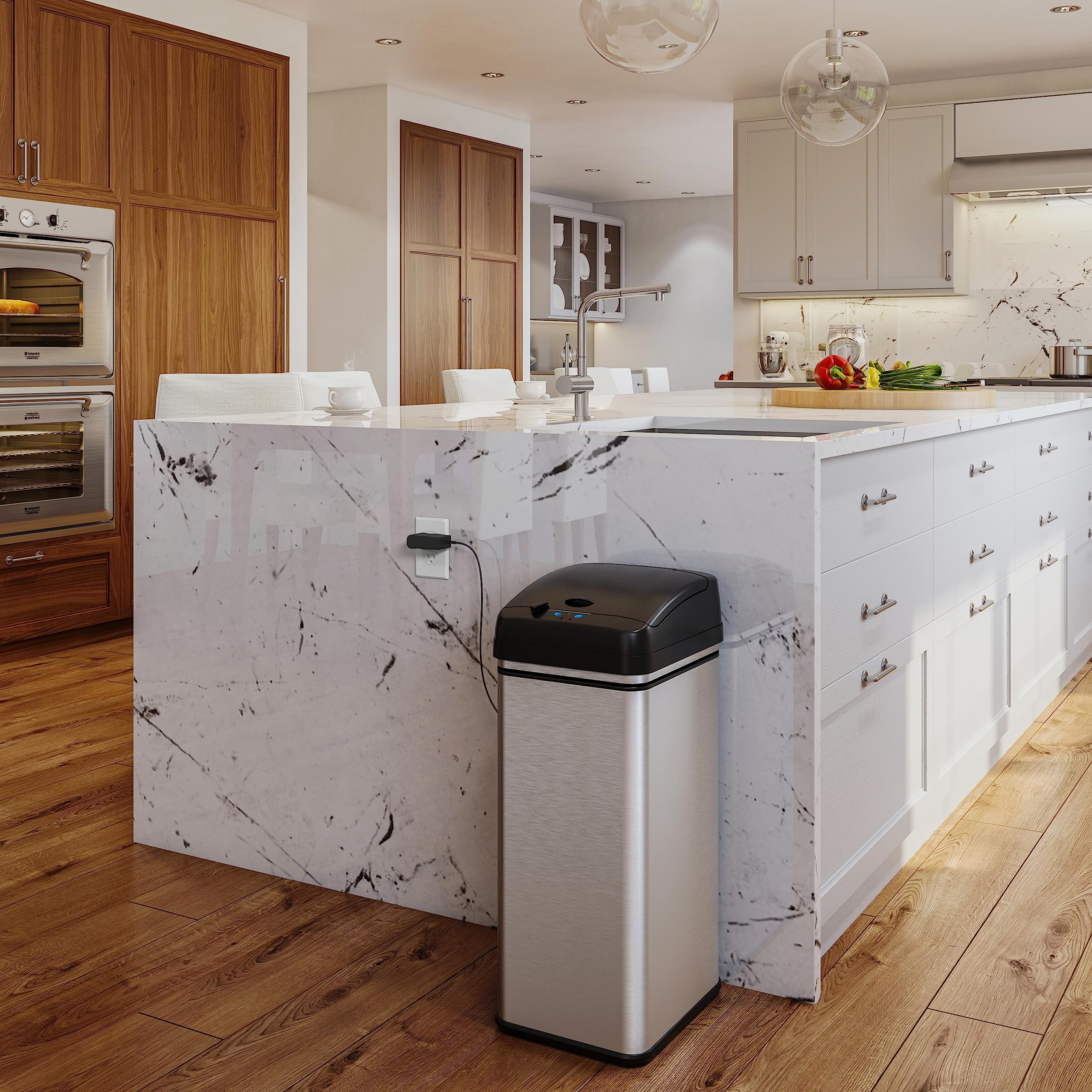 Itouchless Official Ac Power Adapter For Itos13B, 13 Gallon Sensorcan Touchless Can-Stainless Steel-Oval Shape