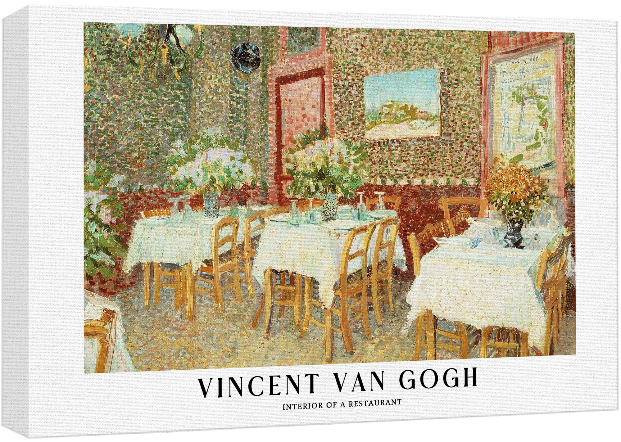 Wall26 Canvas Print Wall Art Interior Of A Restaurant By Vincent Van Gogh Historic Classical Illustrations Fine Art Decorative V