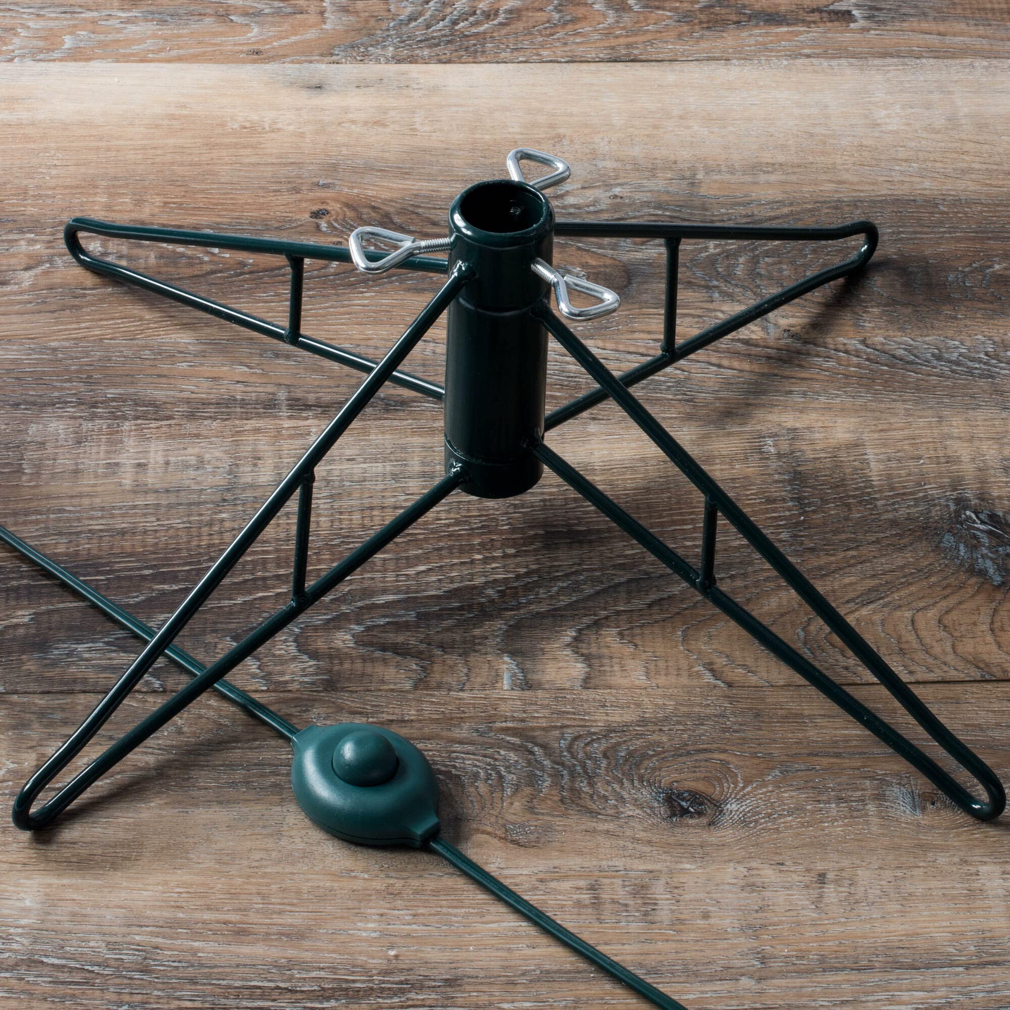 Vickerman 4.5' Tall Flocked Sierra Fir Slim Artificial Christmas Tree, Pure White LED Dura-Lit Lights - Snow Covered Faux Tree -