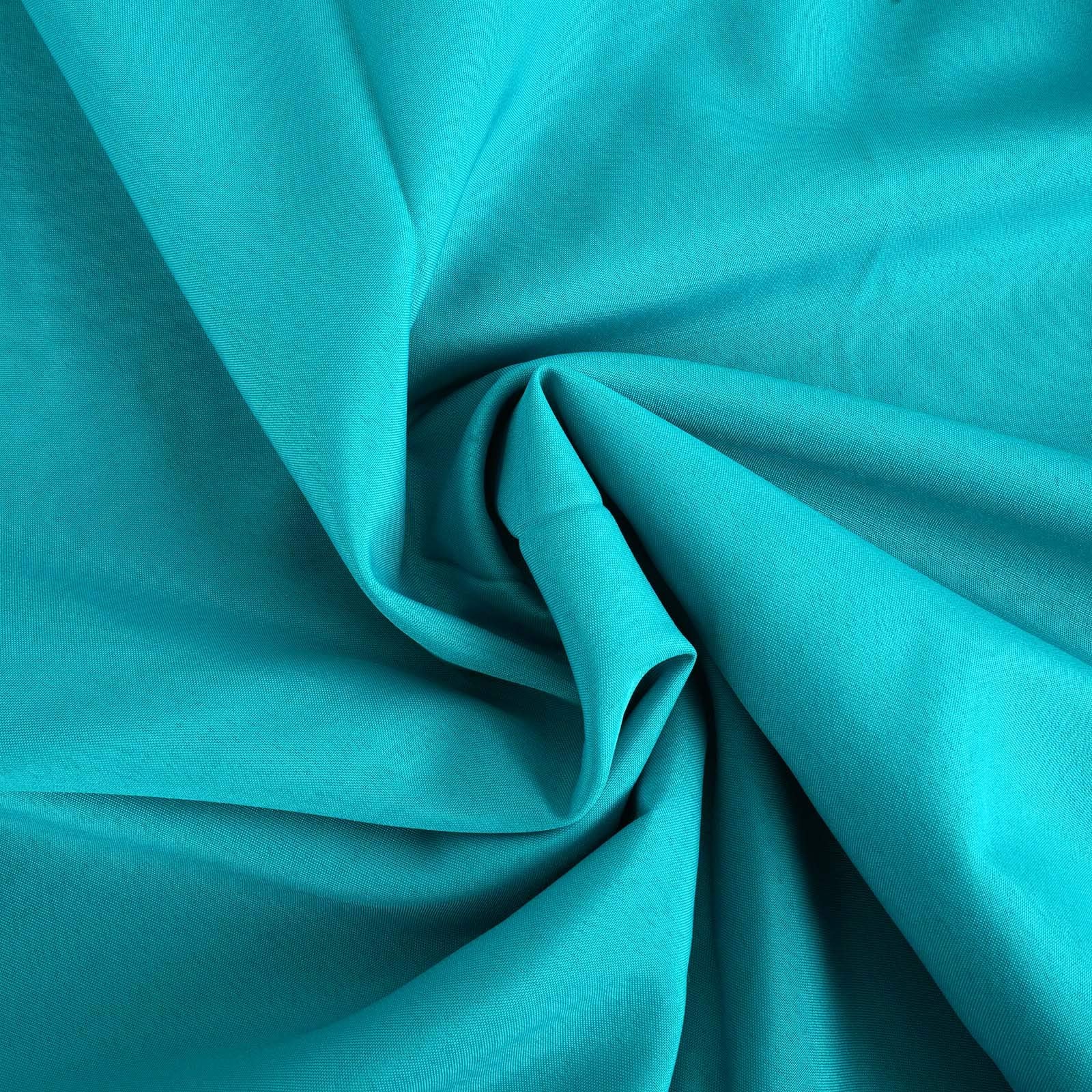 Balsacircle 108 Inch Turquoise Round Polyester Tablecloth Fabric Table Cover Linens For Wedding Party Banquet Reception Events K