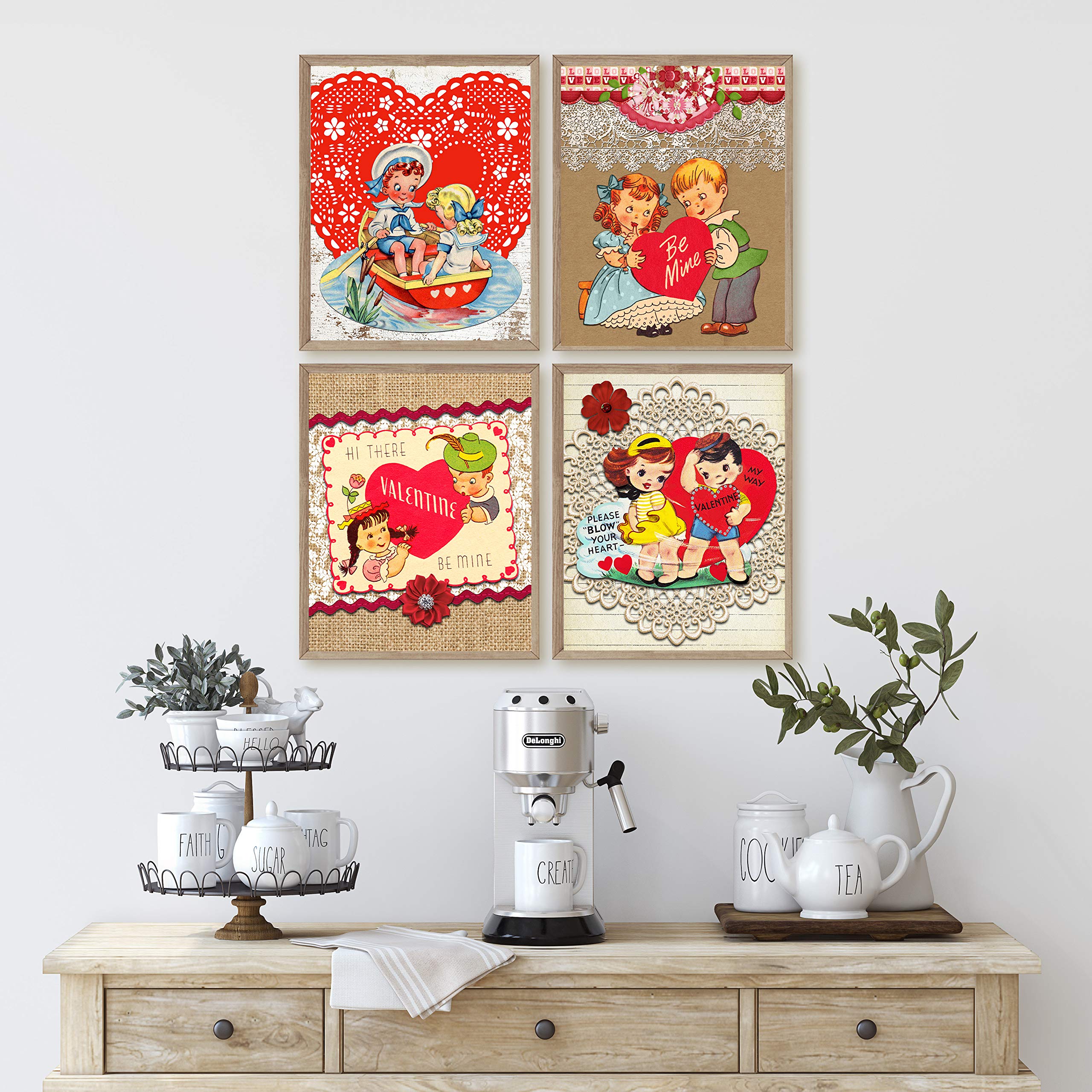 Silly Goose Gifts Valentine's Day Art Print Wall Art Sets (Children)