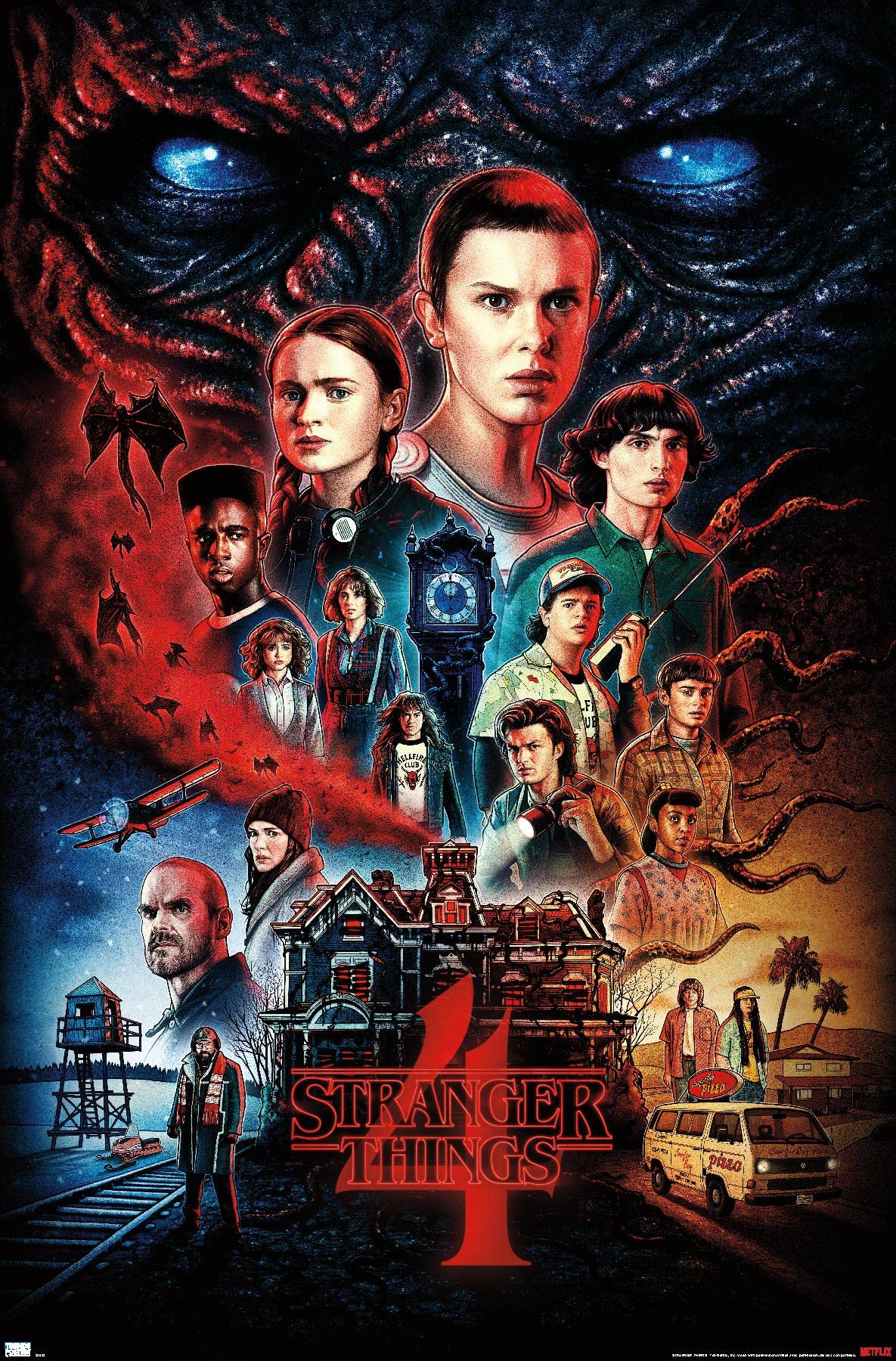 Trends International Netflix Stranger Things: Season 4 - One Sheet Wall Poster, 22.375'' X 34'', Premium Unframed Version