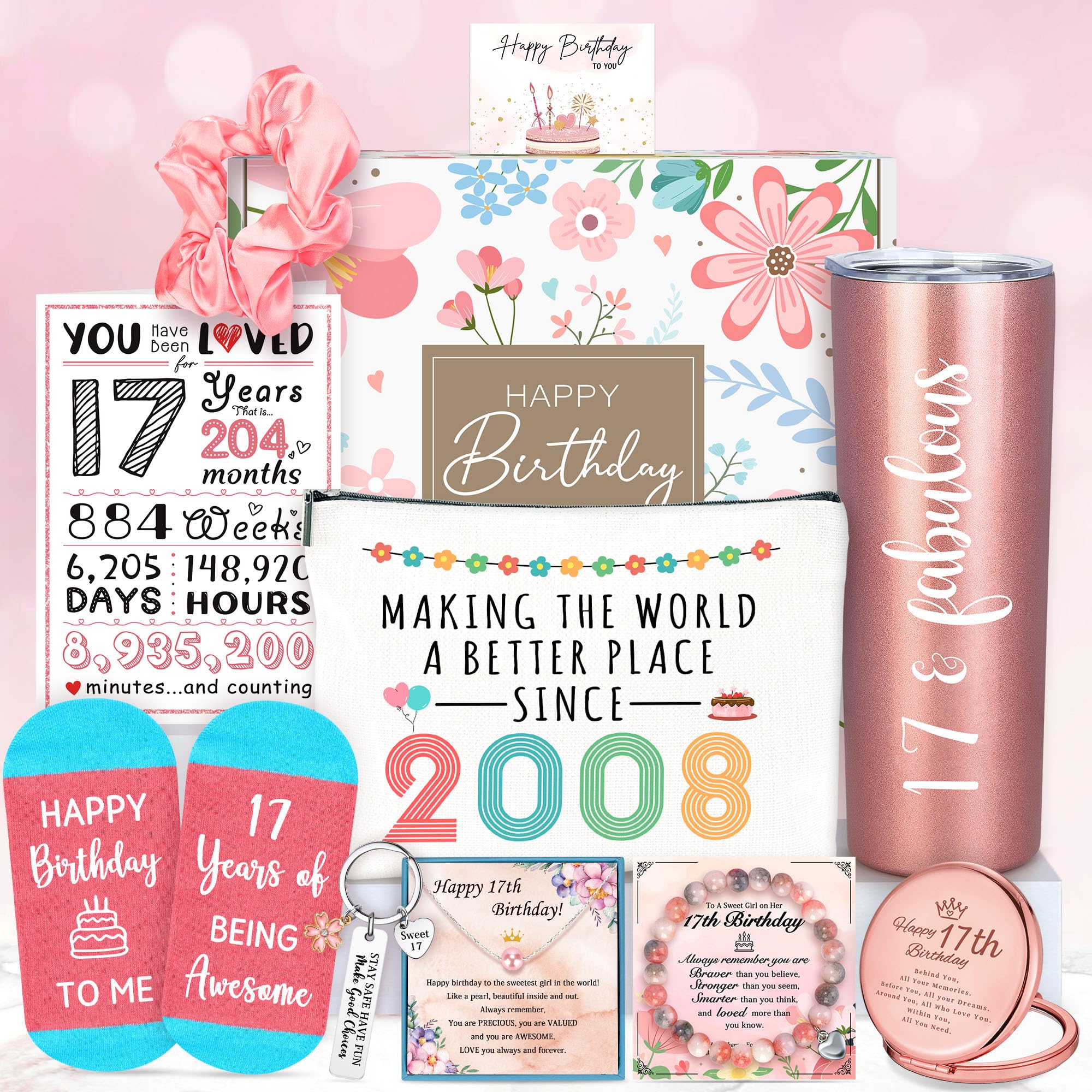 17th Birthday Gifts for Girls 17 Year Old Girl Gift Ideas Birthday Gifts for 17 Year Old Girl Trendy 2025 Happy 17th Birthday De