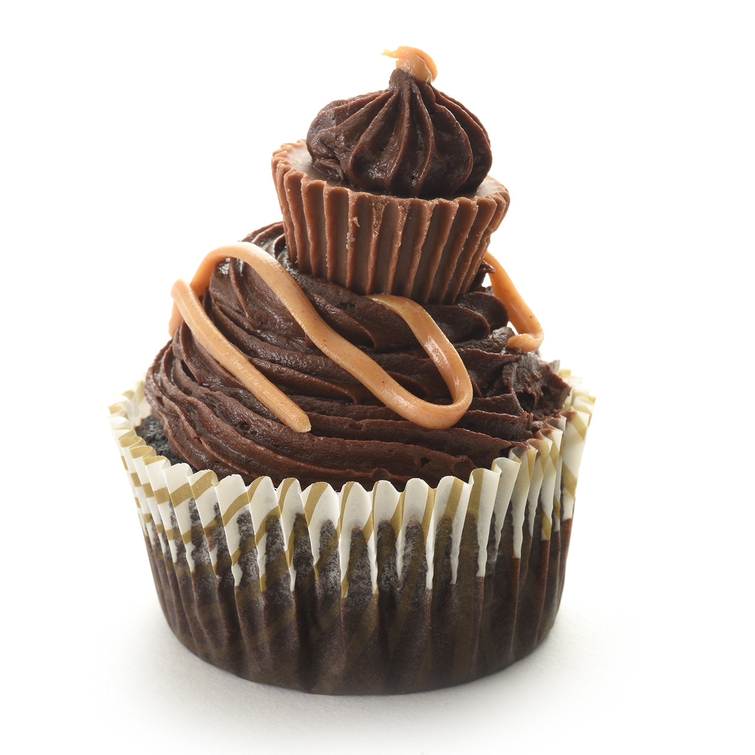Norpro Muffin Gold Swirl Cups, 75-Pack
