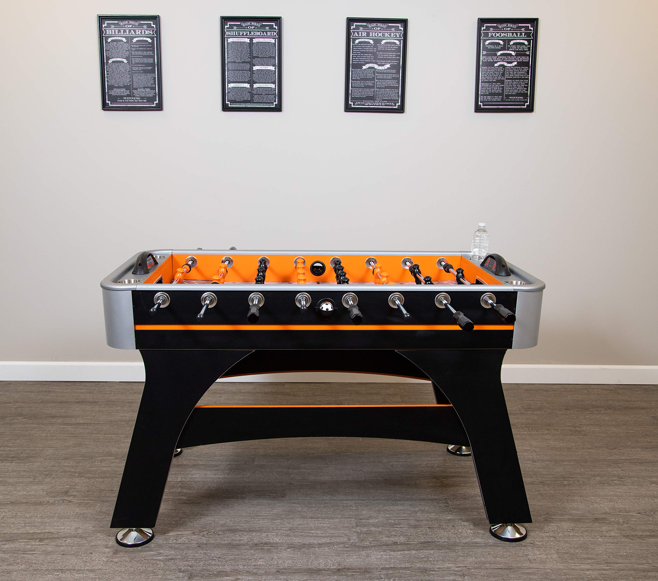 Hathaway Foosball Game Rules Wall Art BLACK