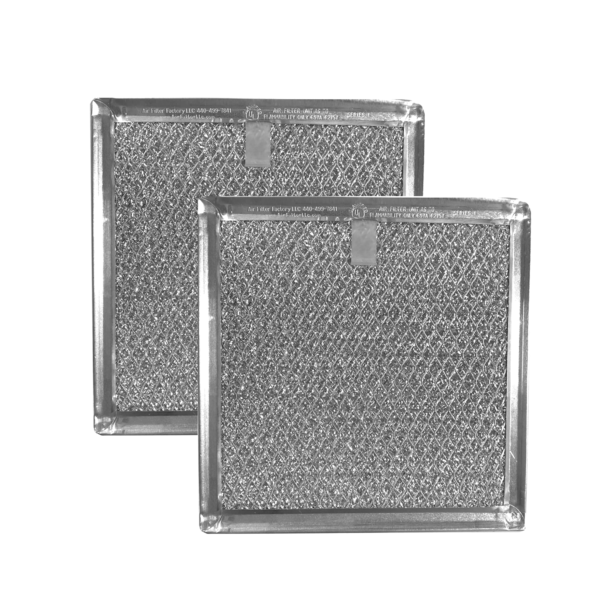 2-Pack Air Filter Factory Replacement For Ge Wb02X11534 Microwave Oven 12-Layer Aluminum Grease Filter