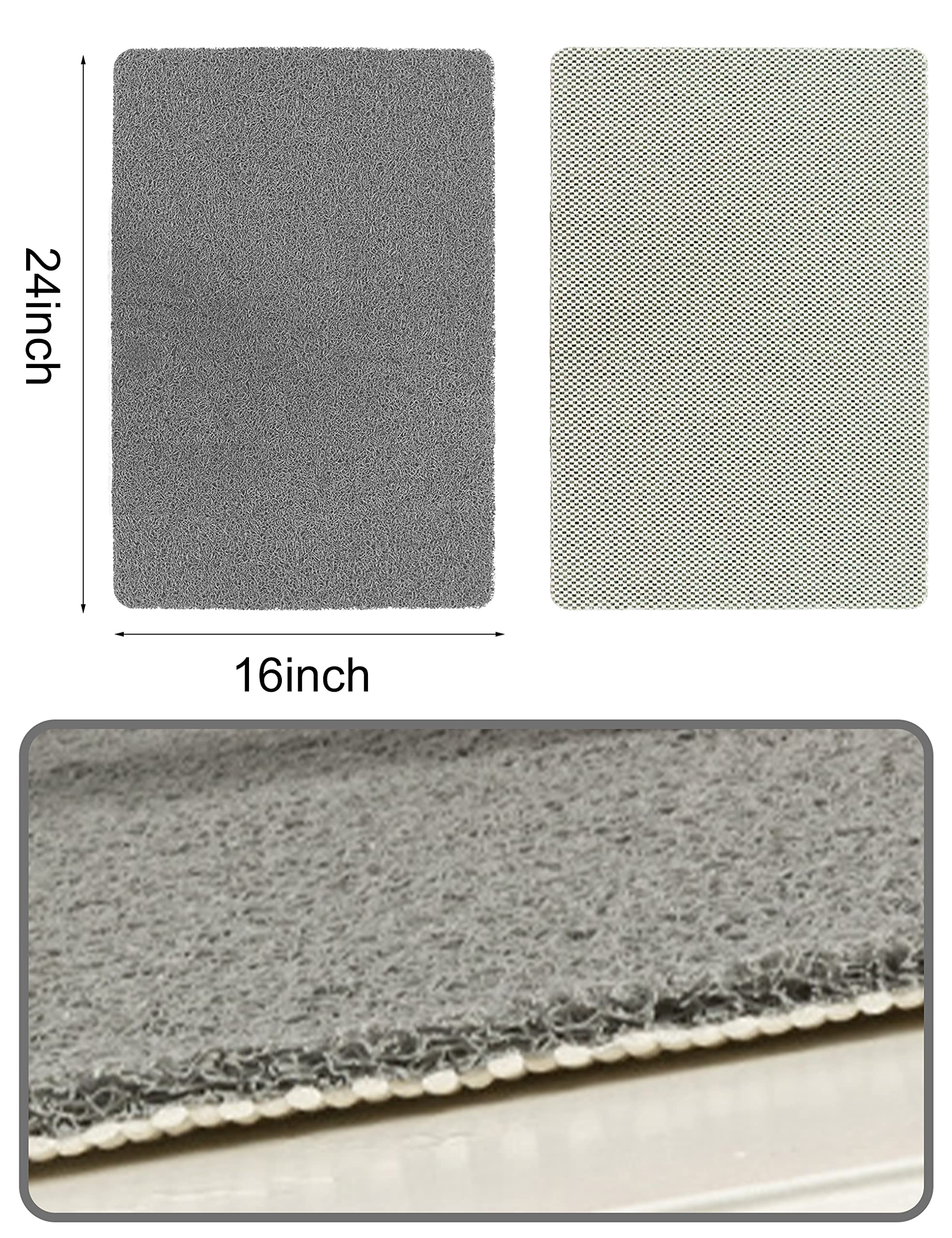 Bathroom Shower Mat Non-Slip Soft Pvc Supportive Textured Quick Drain Loofah Foot Massage Multifunctional Floor Mat For Home & H