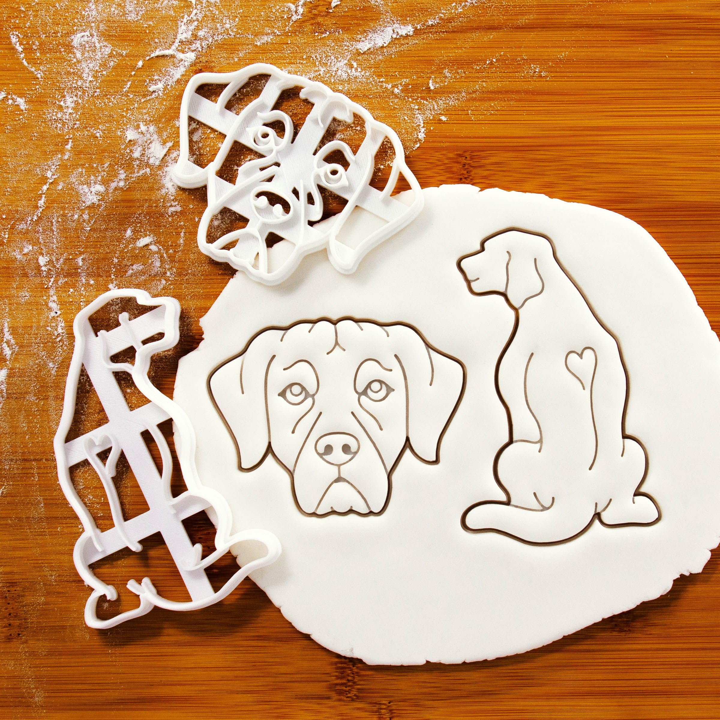 Set Of 2 Rhodesian Ridgeback Dog Cookie Cutters, 2 Pieces - Bakerlogy