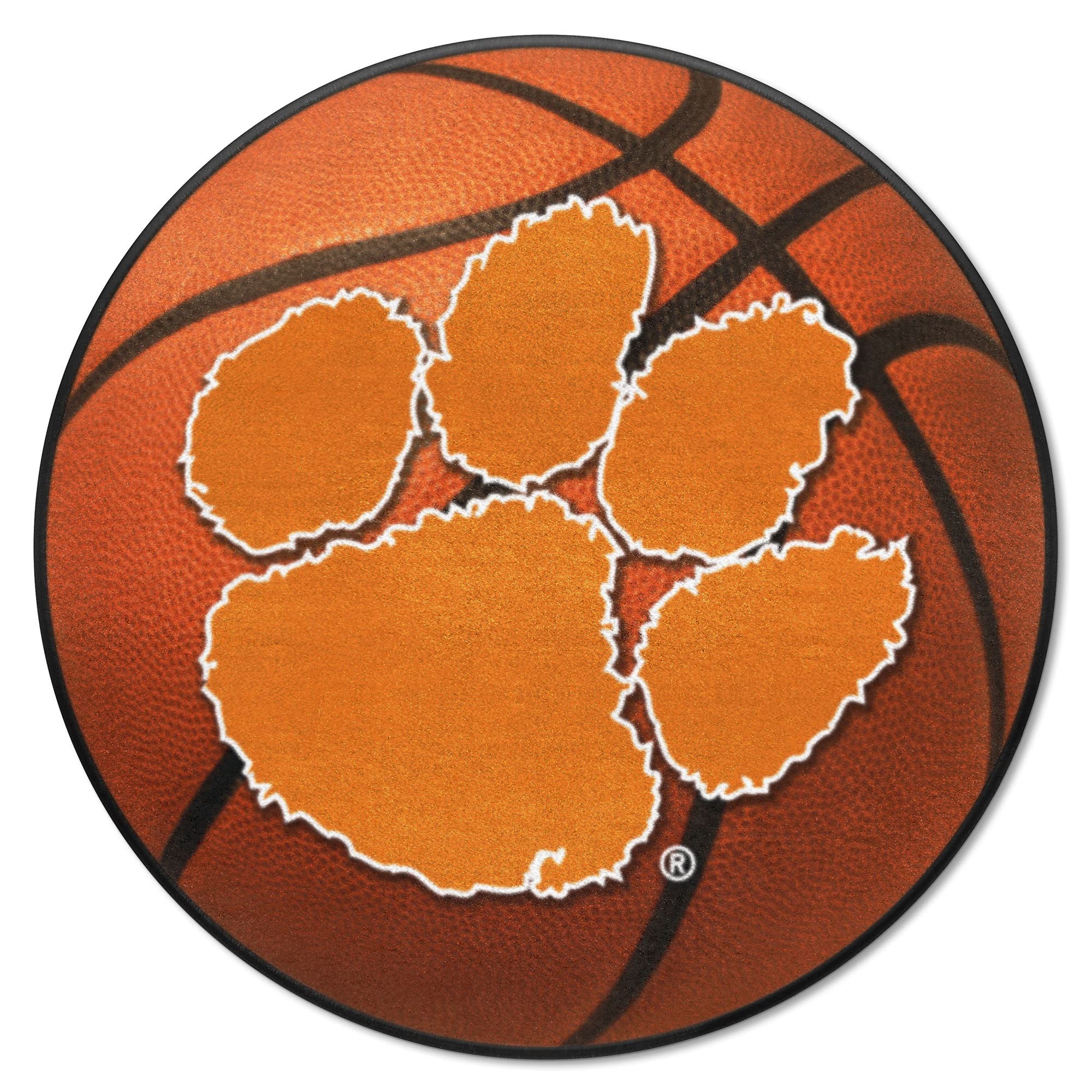 FANMATS Sports Team Logo Clemson University Basketball Mat