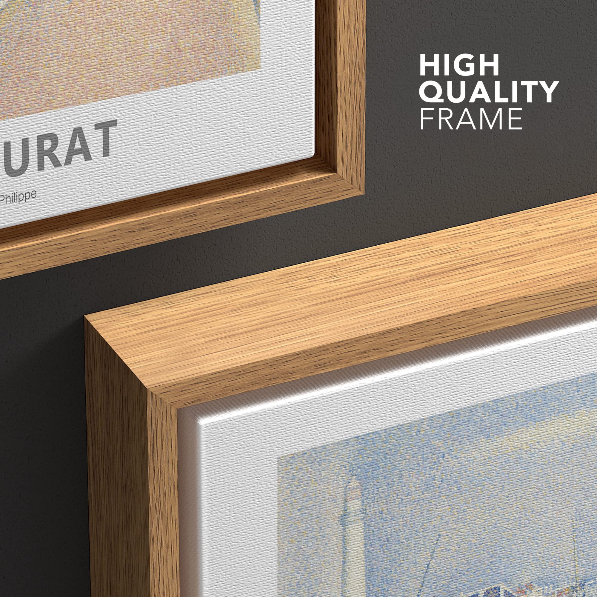 Wall26 Framed Canvas Print Wall Art Green The Channel Of Gravelines By Georges Seurat Historic Illustrations Impressionism Fine