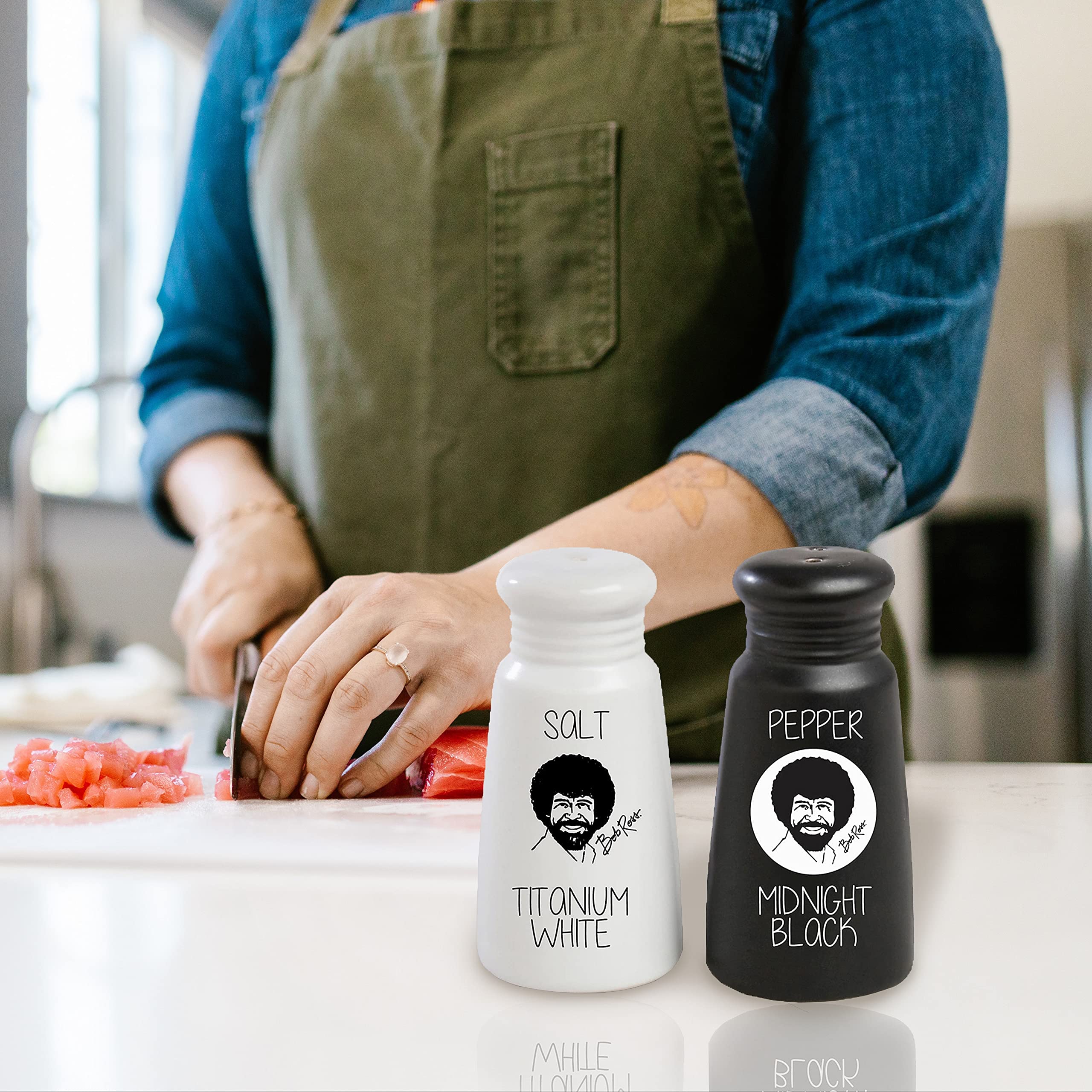 Bob Ross Salt And Pepper Shakers