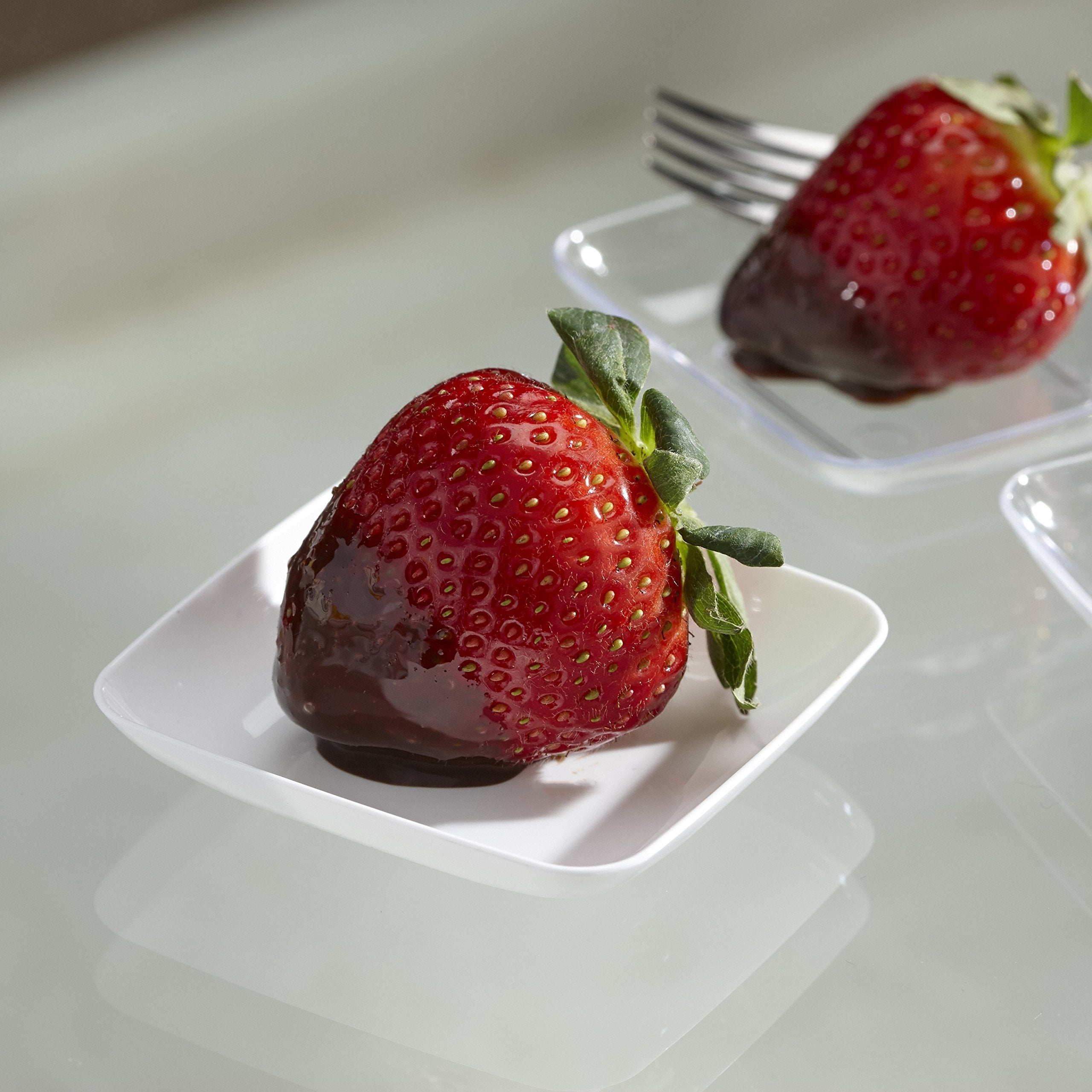 Mozaik 48-Piece Disposable Mini Appetizer Set With Bowls And Flatware