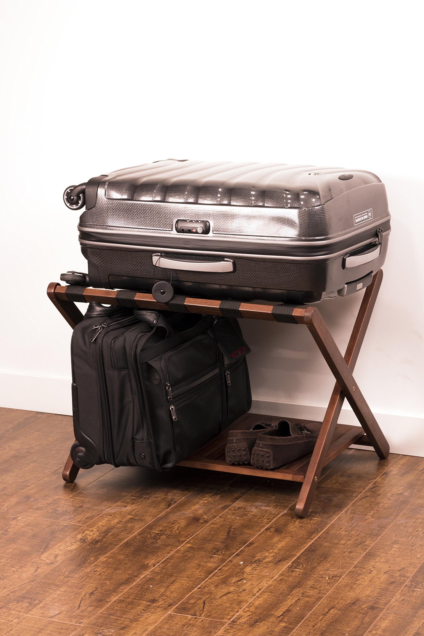 Merry Products Luggage Rack, Brown