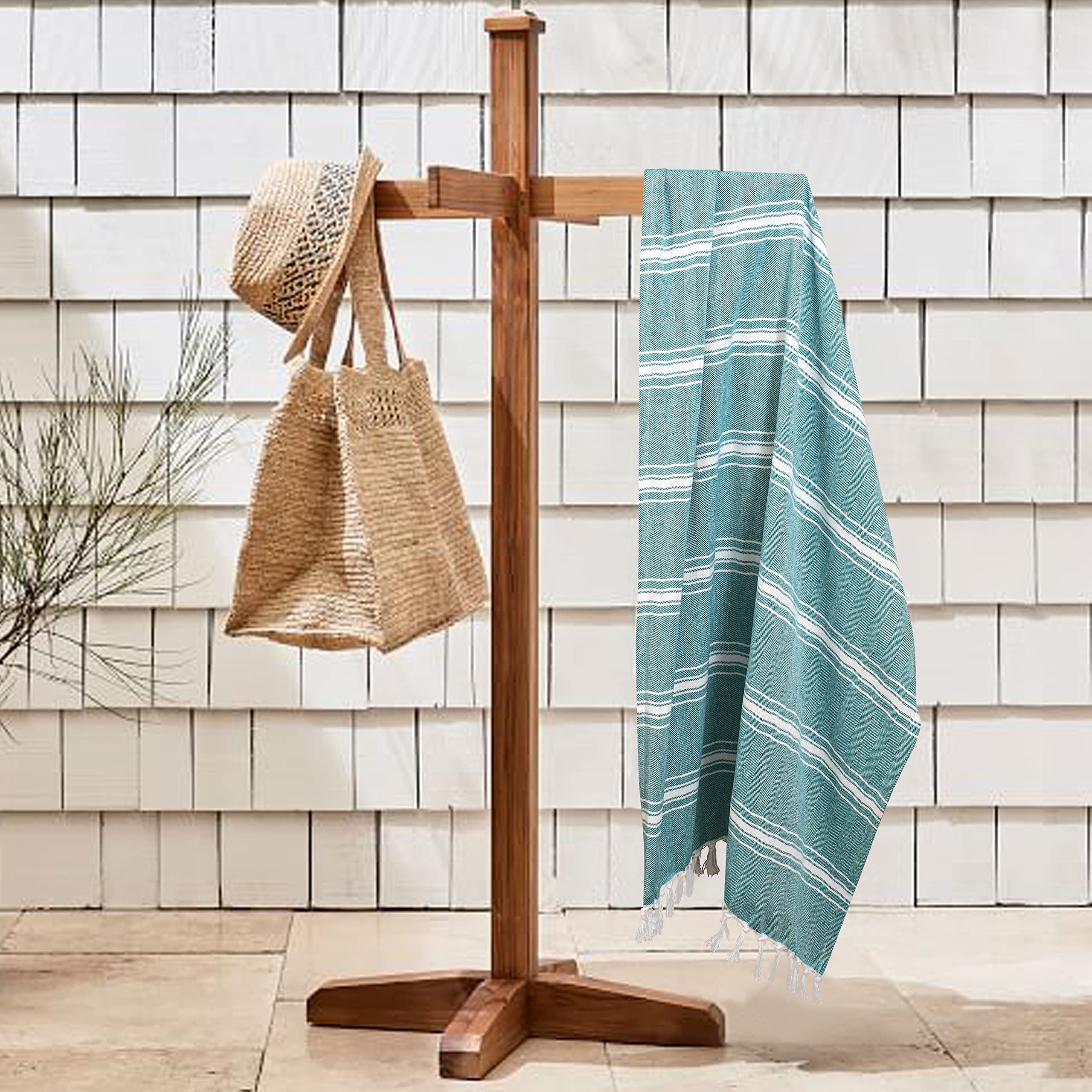 Belizzi Home Turkish Beach Towel -Large Beach Towels Oversized 4 Pack - Soft Durable Compact Lightweight Quick Dry Sand Free Bat
