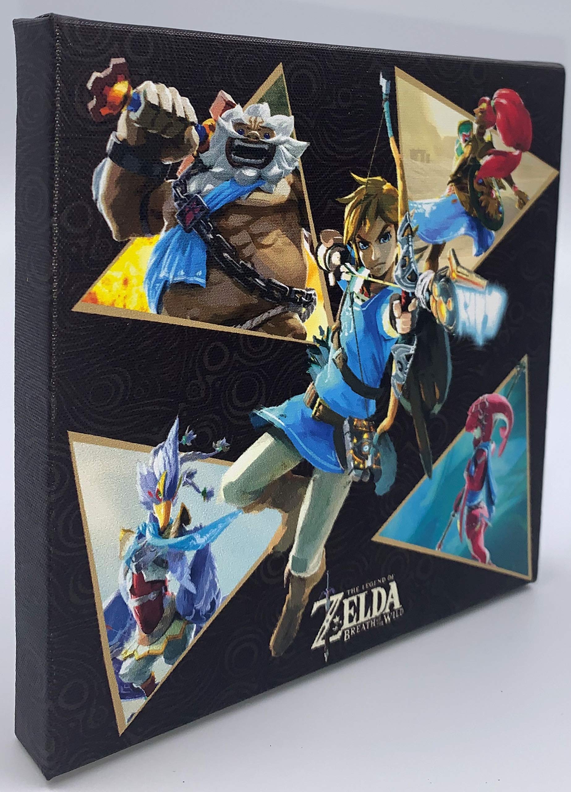 Prolific Art Galleries The Legend Of Zelda Canvas Print Poster Wall Art Decor (6X6 Inch) - Link With The Four Champions Of Hyrul