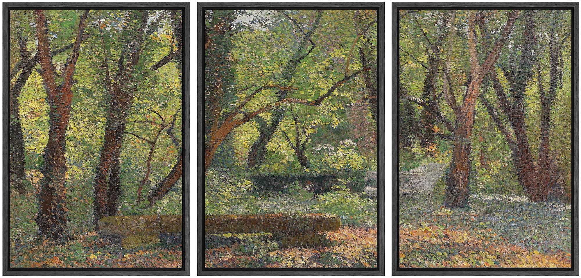 Wall26 Framed Canvas Print Wall Art Set William Arts & Crafts Style Designs Illustrations Modern Art Decorative Floral Botanical