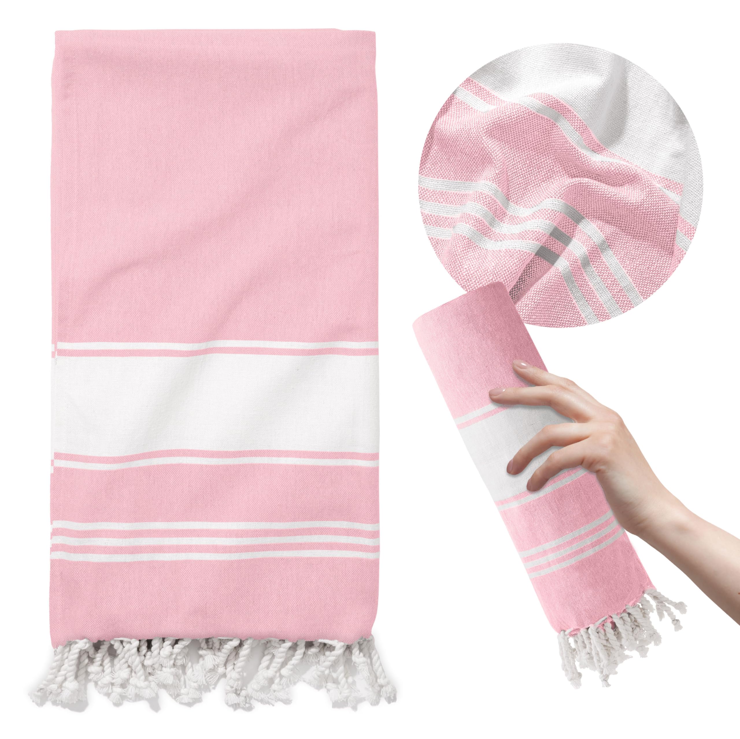 Thread Spread Turkish Cotton Beach Towels 2 Pack - 39'' X 71'' Quick Dry Sand Free Beach Towels For Adults - Oversized, Lightwei