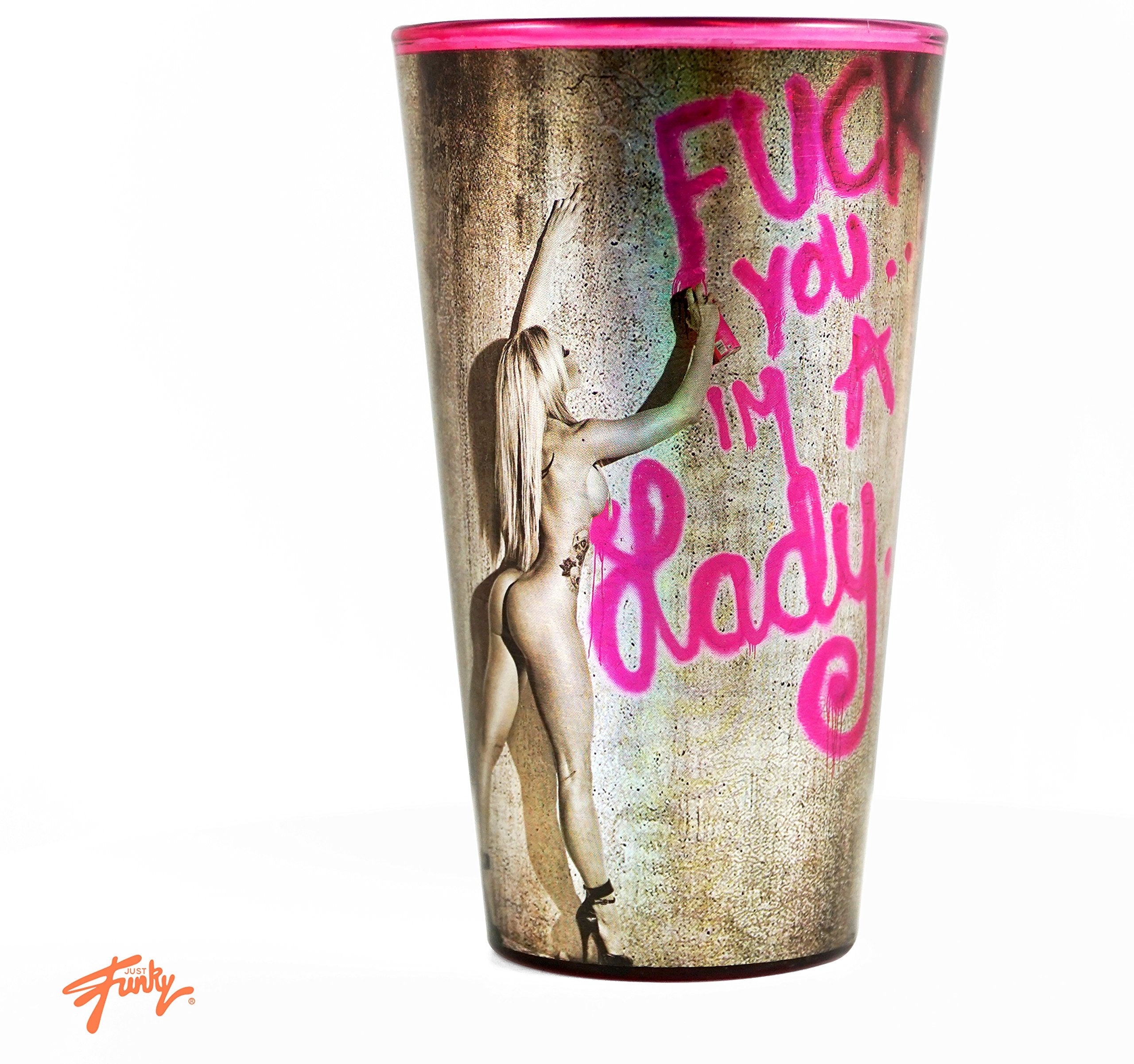 Just Funky Sbon Pint Glass