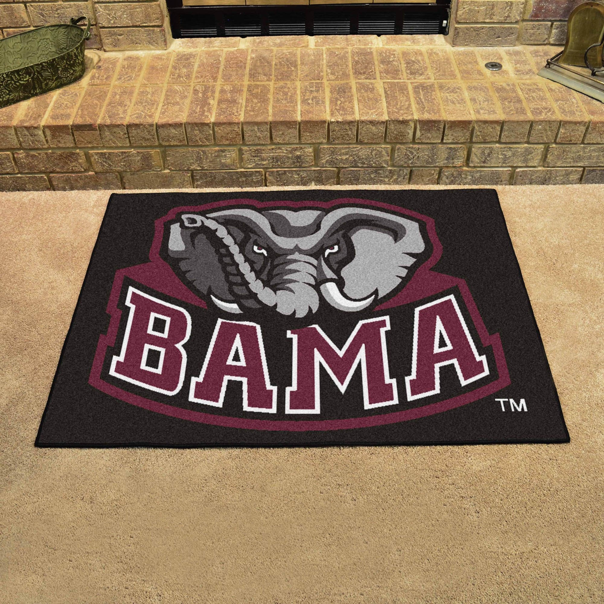 Fan Mats 3755 UA - University of Alabama Crimson Tide 33.75 x 42.5 All-Star Series Area Rug/Mat