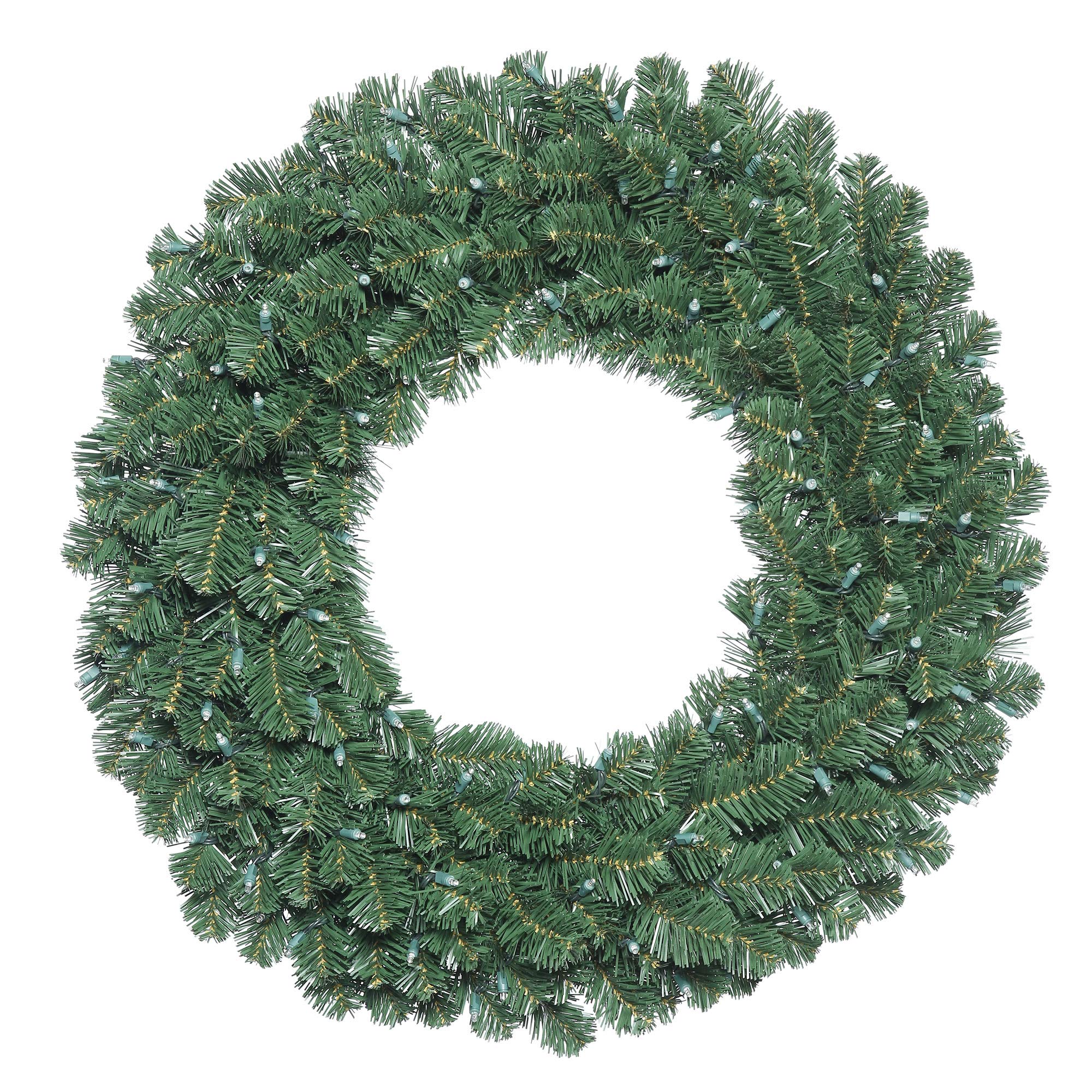 Vickerman 36 Oregon Fir Double Door Artificial Christmas Wreath, Unlit - Faux Fir Christmas Wreath - Indoor Seasonal Home Wall D