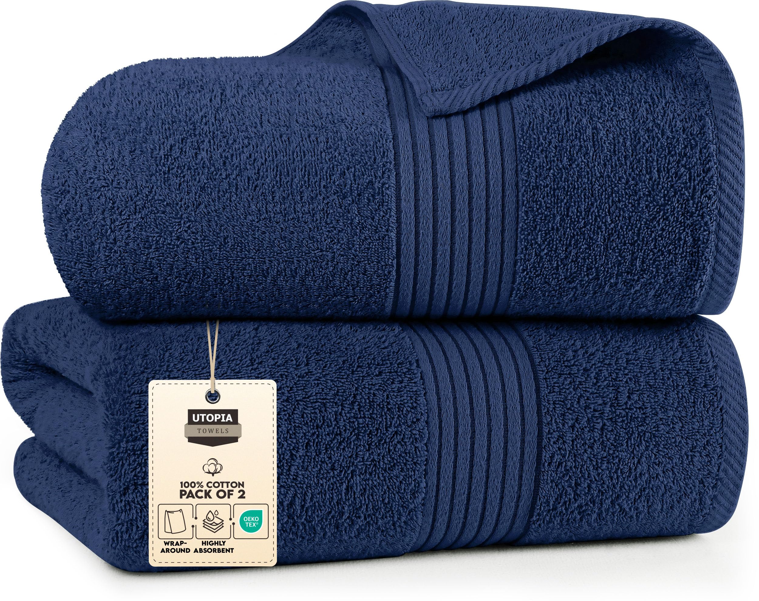 Utopia Towels - Premium Jumbo Bath Sheet - 100% Cotton Highly Absorbent And Quick Dry Extra Large Bath Towel - Super Soft Hotel