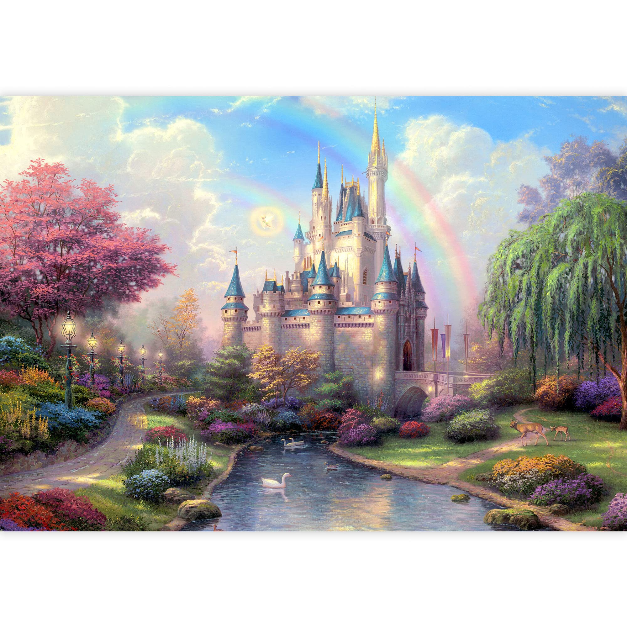 Idea4Wall Wall Murals For Bedroom Dream Castle Large Removable Wallpaper Peel And Stick Wall Stickers - 66X96 Inches