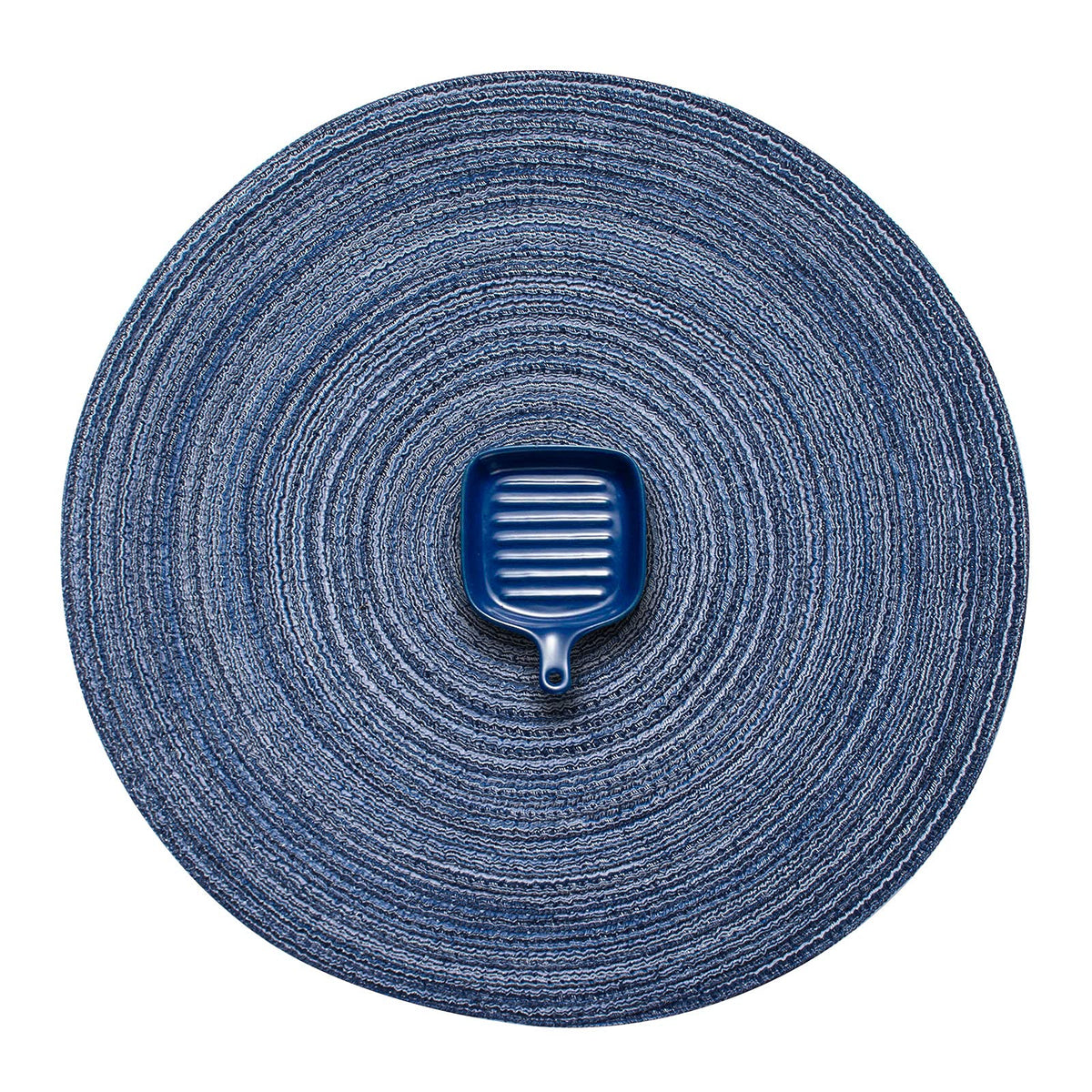 Ahhfsmei Round Braided Placemats 15 Inch Round Table Mats For Dining Tables Natural Woven Heat Resistant Place Mats Set Of 6 (Mu