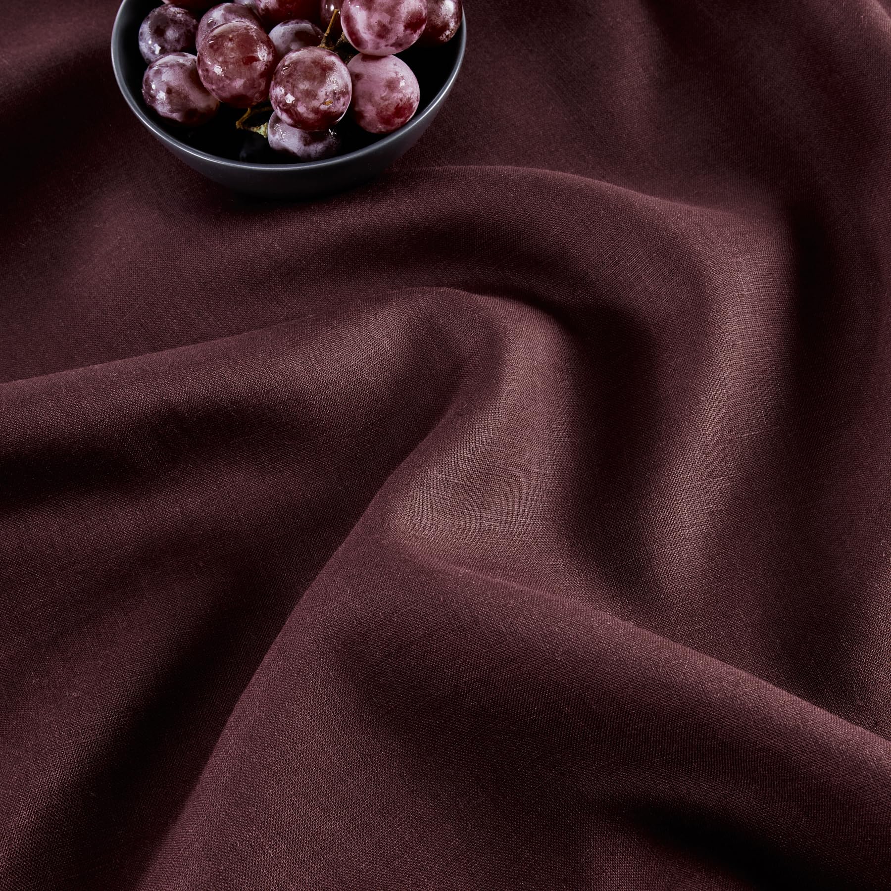 Solino Home Linen Burgundy Table Runner 90 Inches Long - 100% Pure Linen Classic Hemstitch Dining Table Runner 14 X 90 Inch Idea