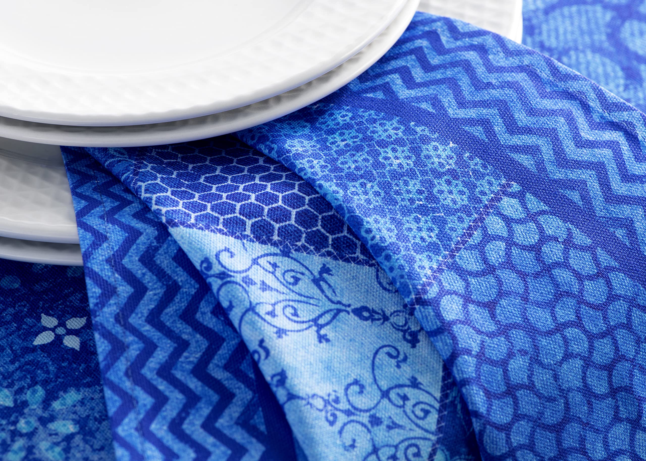 Maison D Hermine Napkins 100% Cotton Set Of 4 Decorative Napkin Washable Cloth Napkins For Gifts, Home, Wedding, Restaurant, Buf