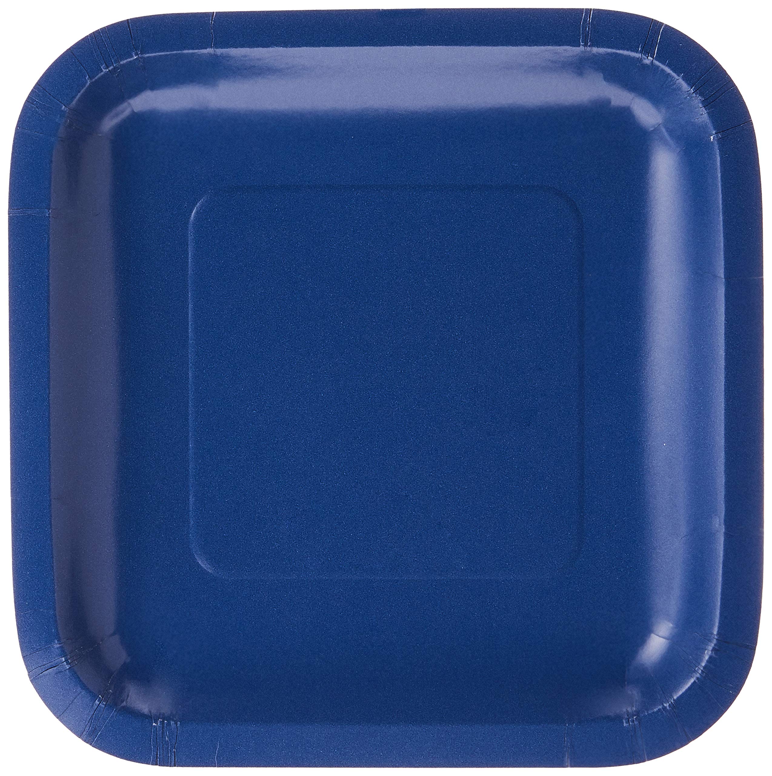 Creative Converting Touch Of Color 18 Count Square Paper Lunch Plates, Navy