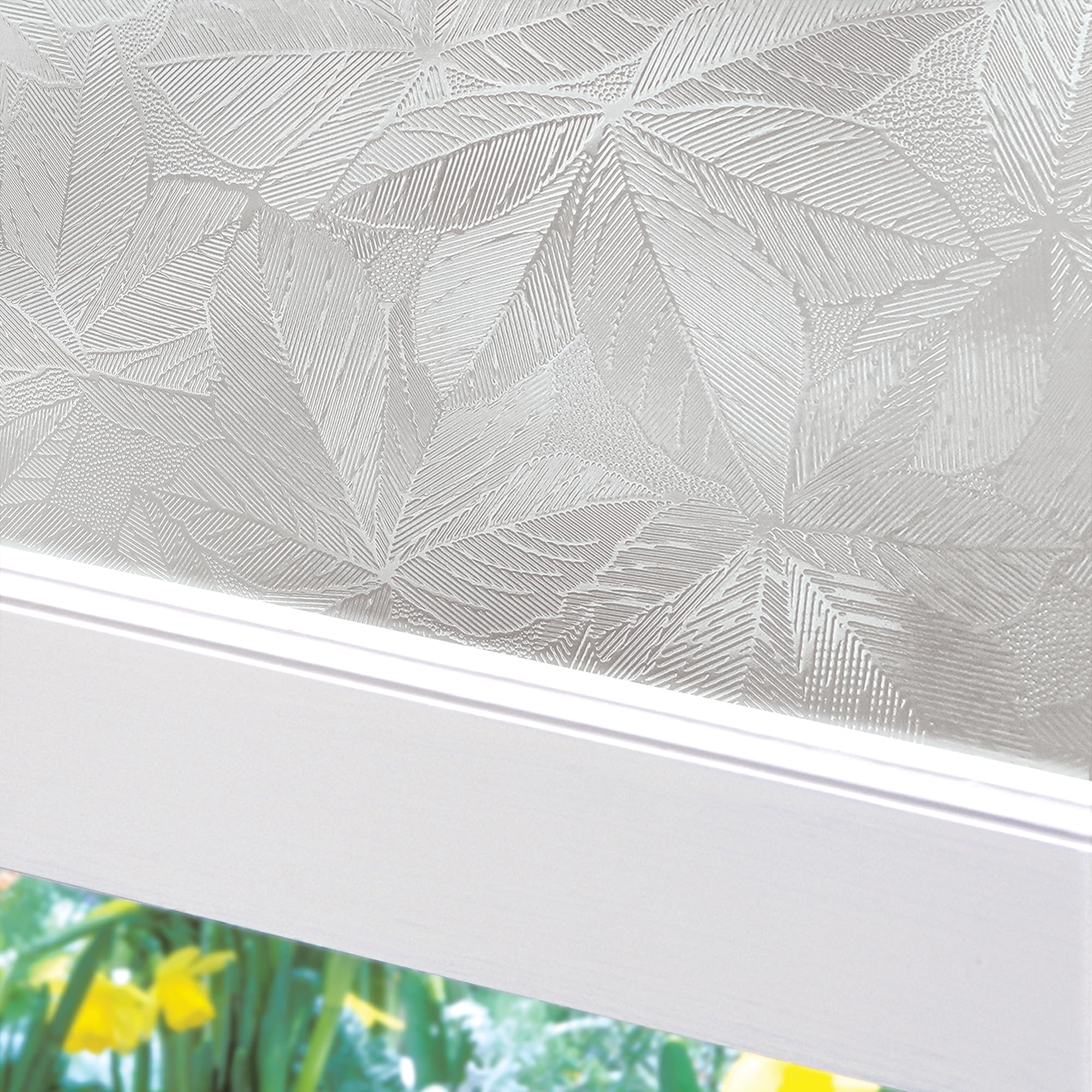 Elm Window Privacy Film by Artscape - Decorative Textured Glass Design, Static Cling, Blocks Views, Not Light, UV Protection, No