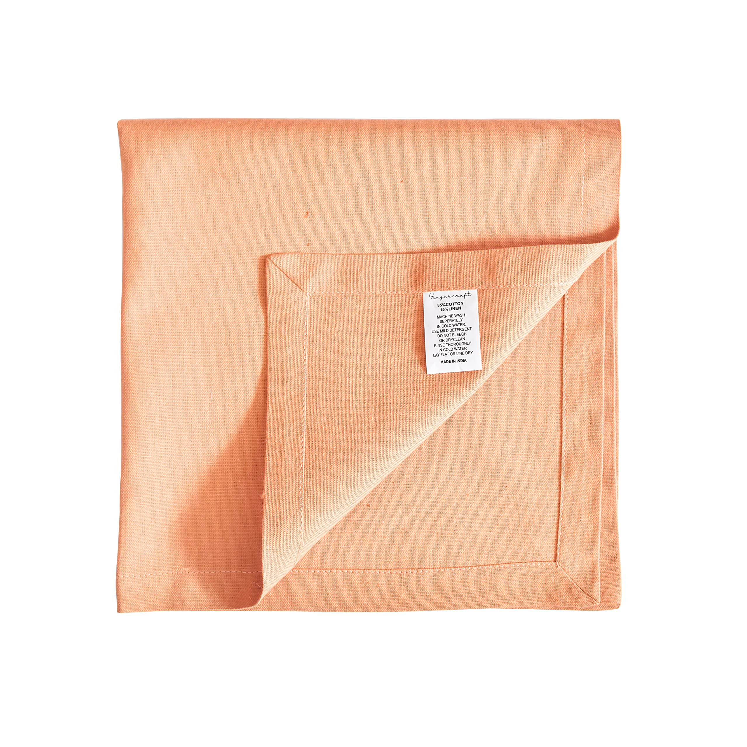 Fingercraft Cloth Napkins, Cotton Linen Blend Napkins Cloth Washable 12 Pack Premium Quality For Parties, Christmas, Thanksgivin