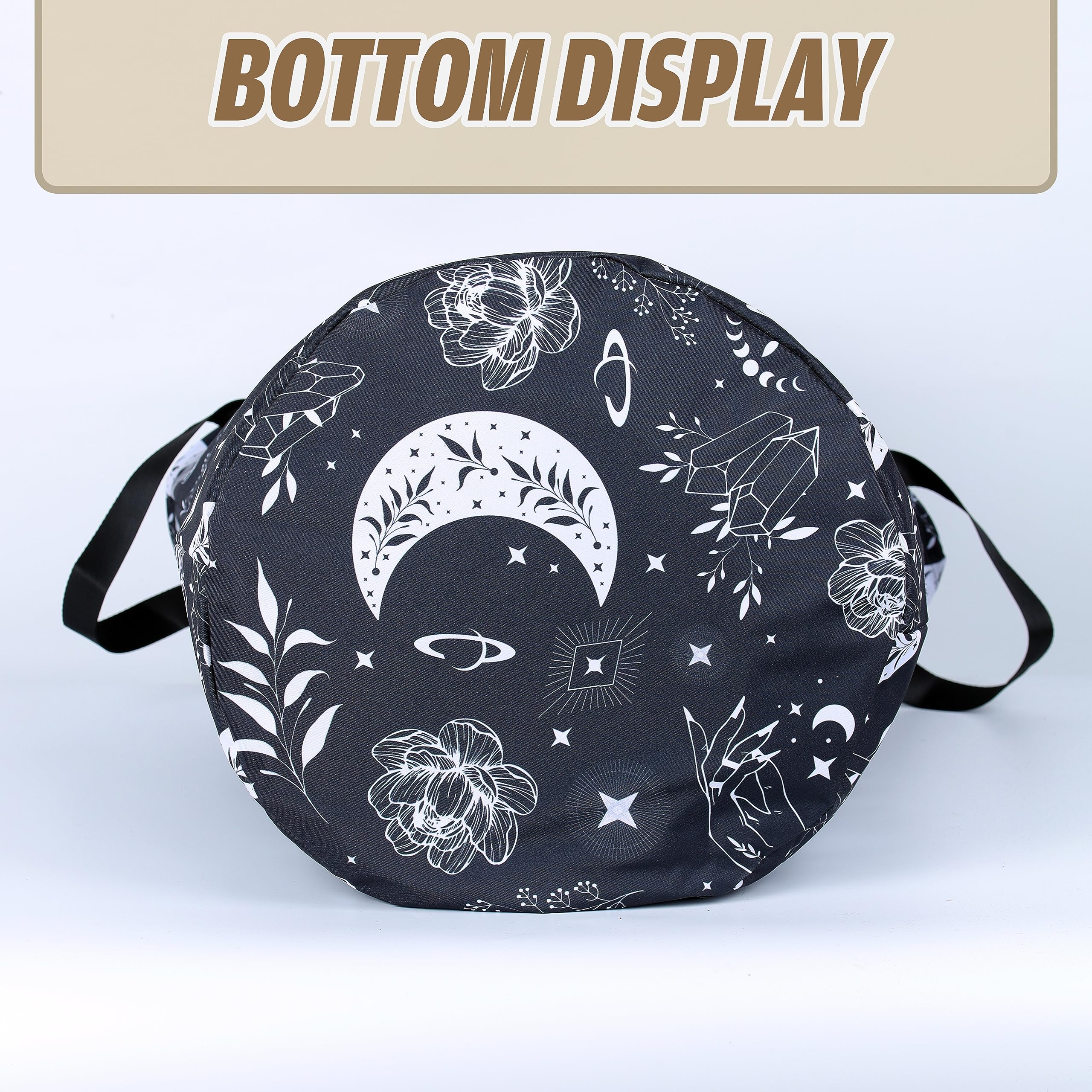 Gothic Moon Laundry Basket Moon Phase Foldable Oxford Cloth Funny Tote Bag Laundry Hamper Clothes Storage Bucket Organizer For B